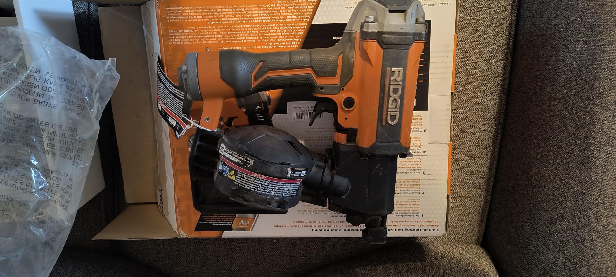 Pneumatic 15 DEG. 1-3/4 in. Coil Roofing Nailer customer photo 1