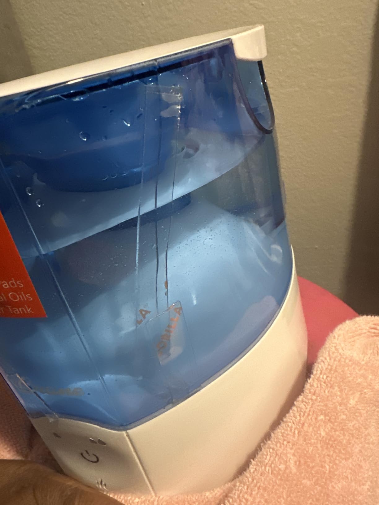 Crane Steam Inhaler & Warm Mist Humidifier, 0.5 Gallon, Humidifier FSA Eligible, Blue & White, Ideal Humidifiers for Bedroom, Sinus Inhaler, Vaporizer HSA, Vaporizer For Congestion customer photo 2