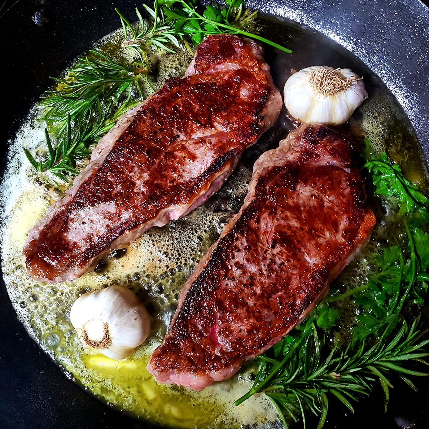 Lodge Pre-Seasoned Carbon Steel Skillet, Dual Handle, 8 Inches customer photo 2