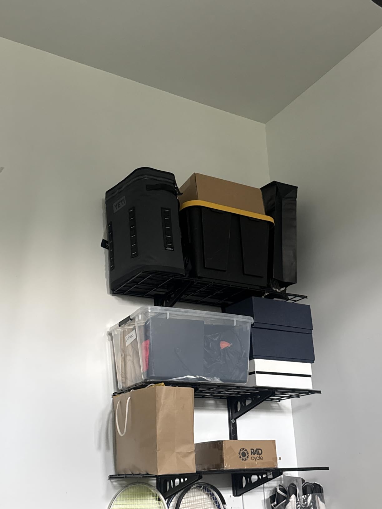 FLEXIMOUNTS 3-Tier 1x4ft Garage Storage Wall Shelving, Height Adjustable customer photo 2
