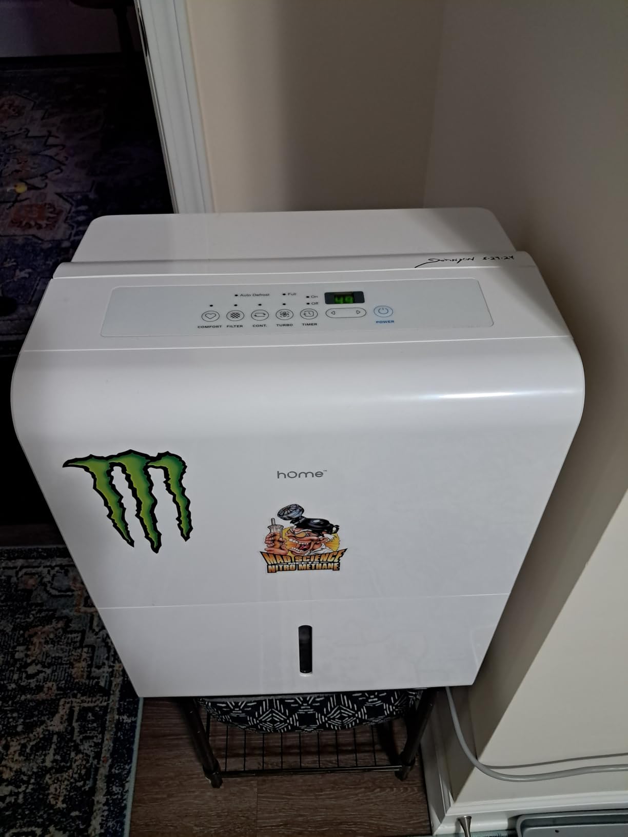 hOmeLabs Dehumidifier 7,500 Sq Ft 50 Pint with Pump 120 Pint 95°F, 90% RH customer photo 1