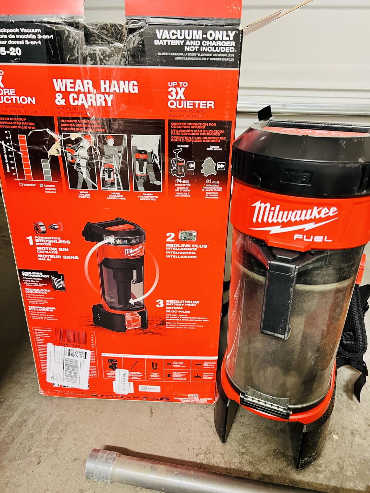 Milwaukee Electric - M18 Fuel 3-in-1 BACKPK Vacuum customer photo 2