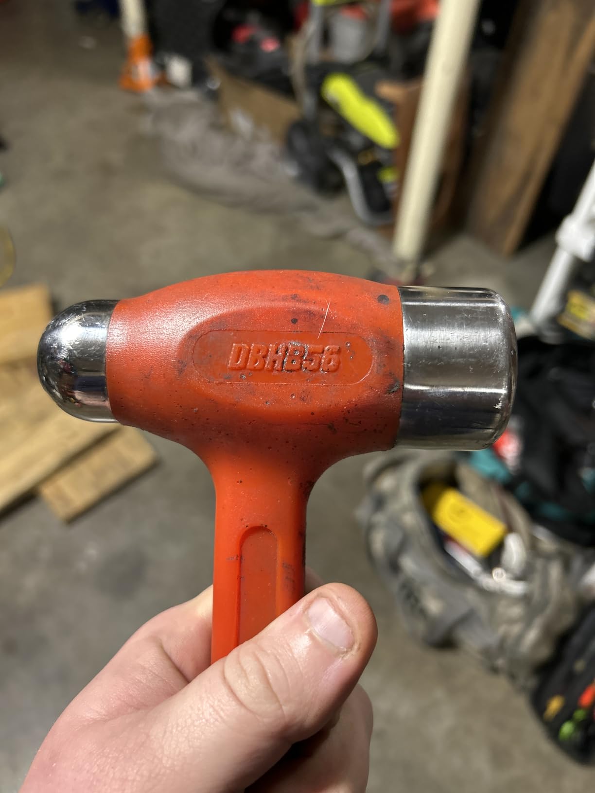 Capri Tools Dead Blow Ball Peen Hammer, 36 oz,Orange customer photo 1