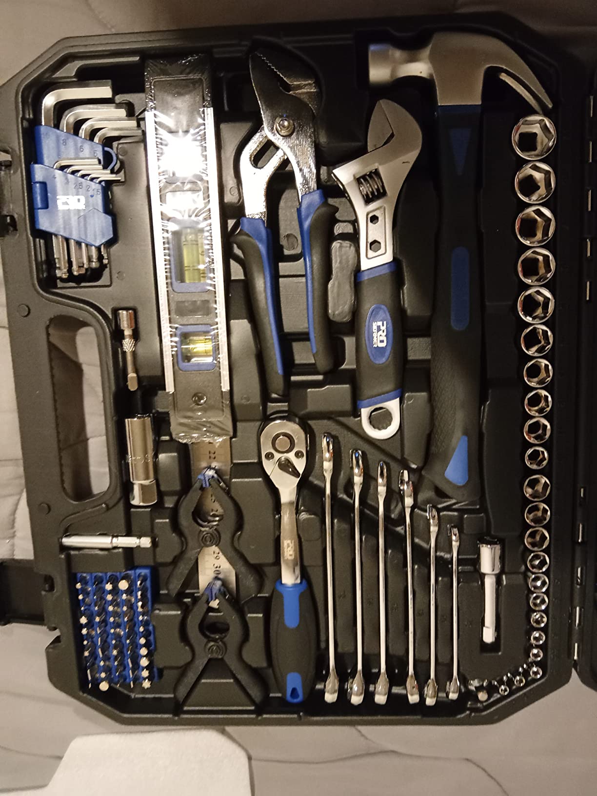 Prostormer 259-Piece Tool Kit, General Household Hand Tool Set, Blue customer photo 1