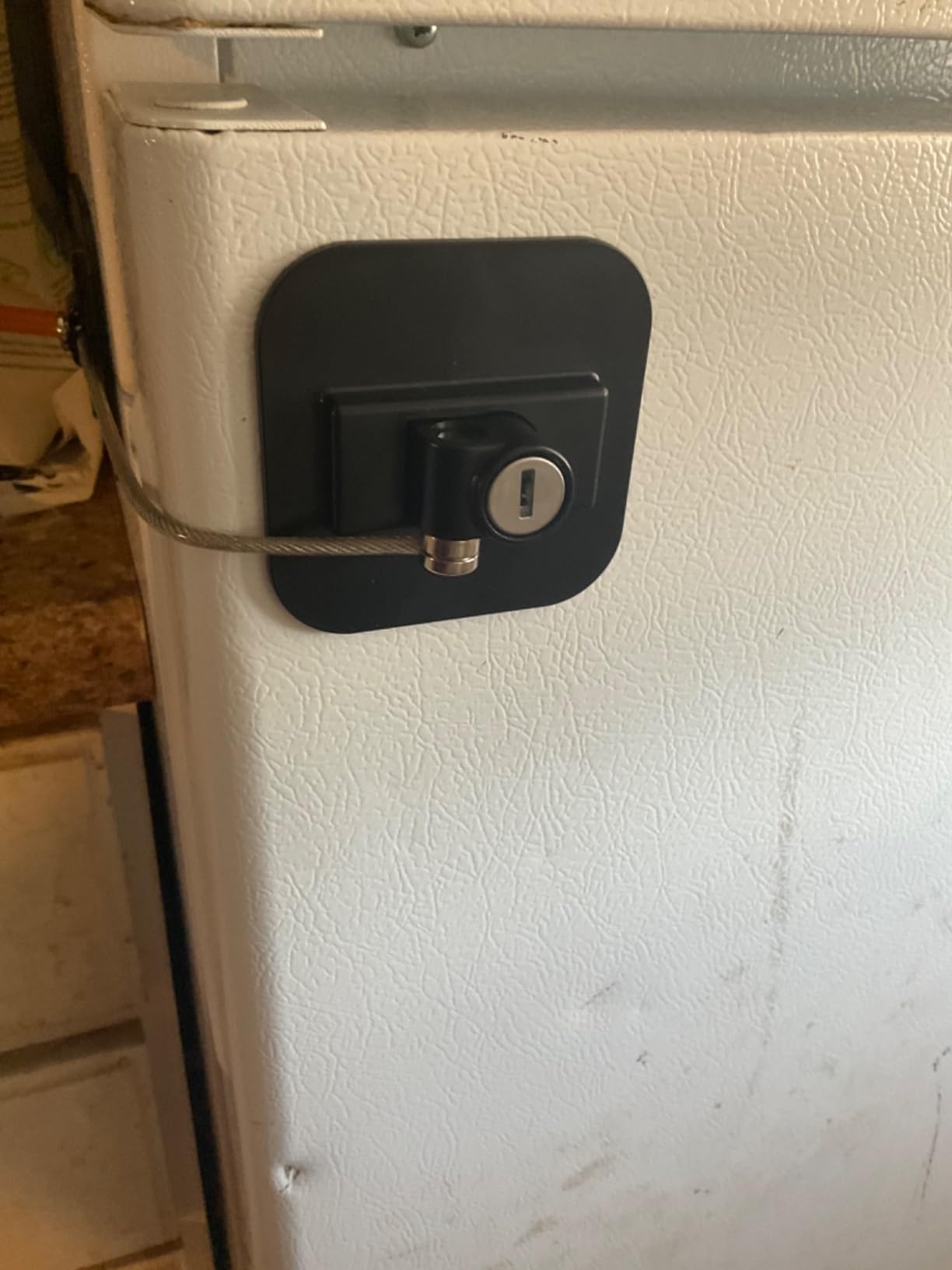 Fridge Lock,2 Pack Refrigerator Locks with Keys,Freezer Lock and Child Safety Cabinet Lock,Black Fridge Lock customer photo 1