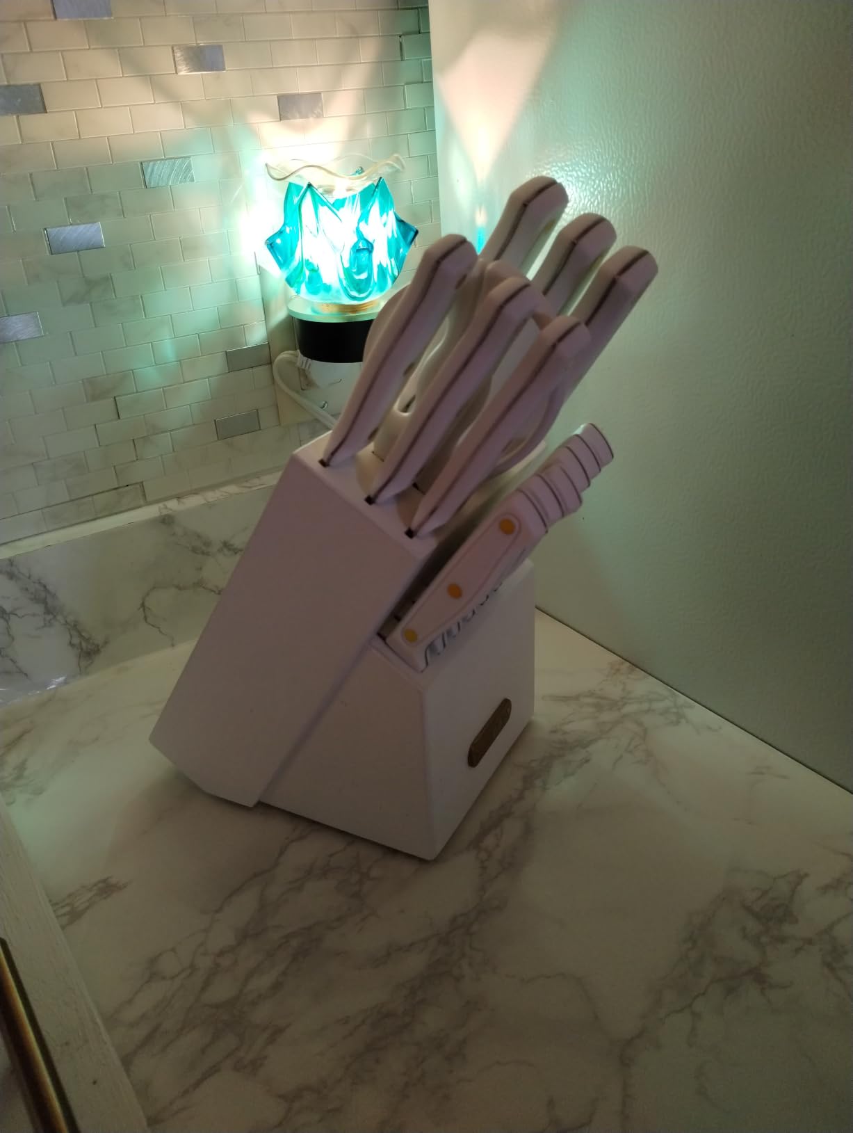 McCook Kitchen Knife Set 15PC Knife Block Set w Built-in Sharpener customer photo 2