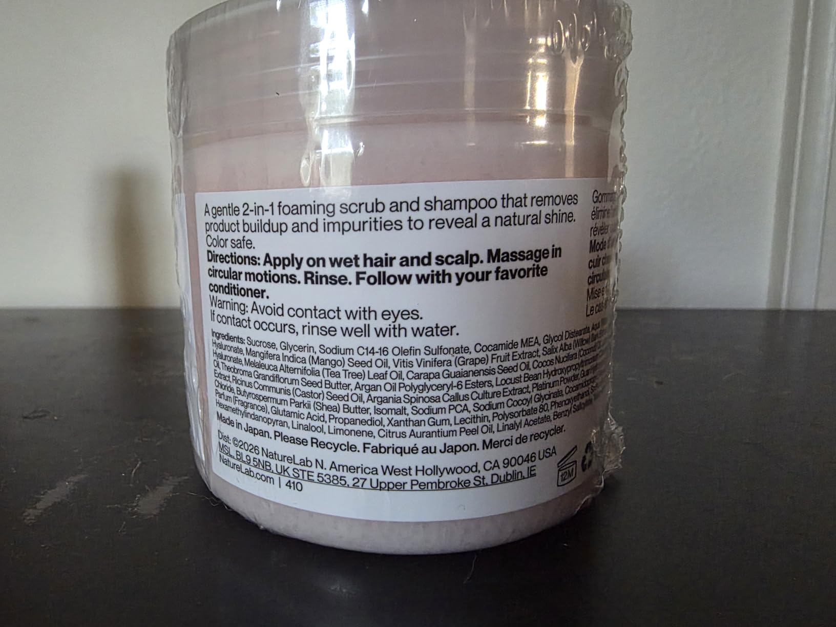 NatureLab.TOKYO Perfect Clean Scalp Scrub & Clarifying Shampoo - 8.1 oz customer photo 1