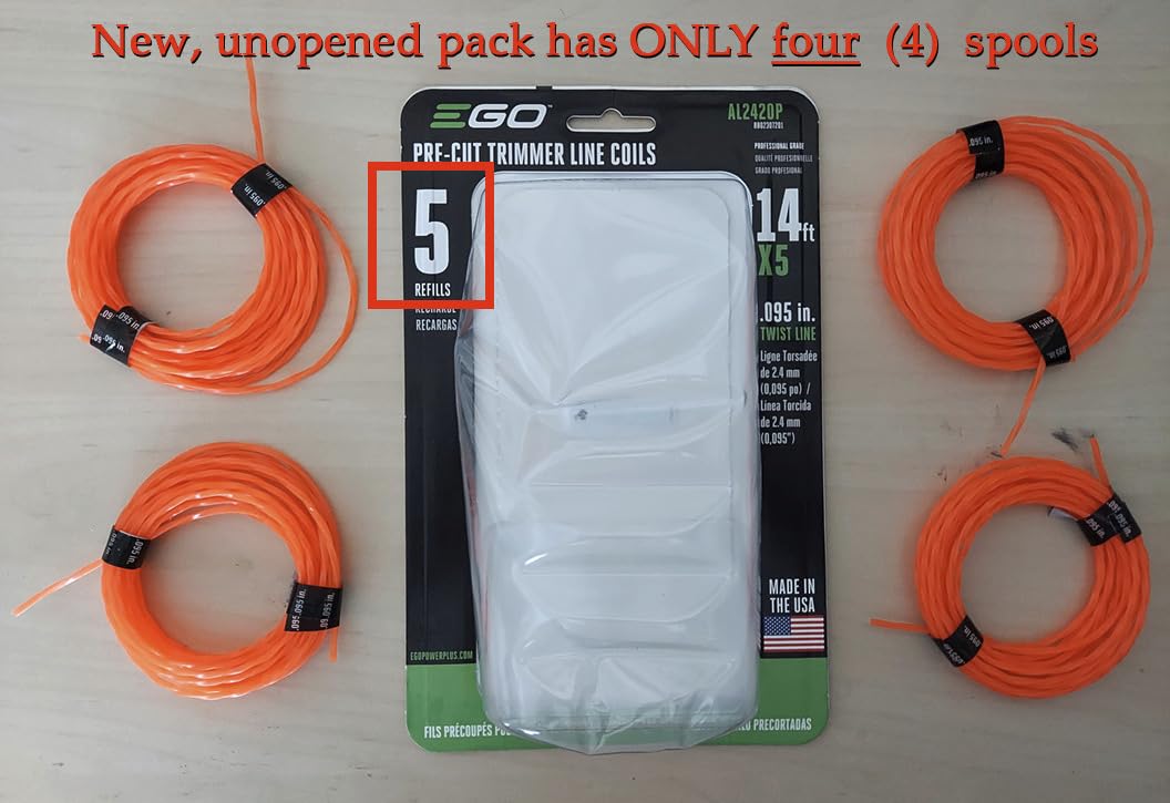 EGO Power+ Twisted String Trimmer Lines, Pre-Cut 0.095