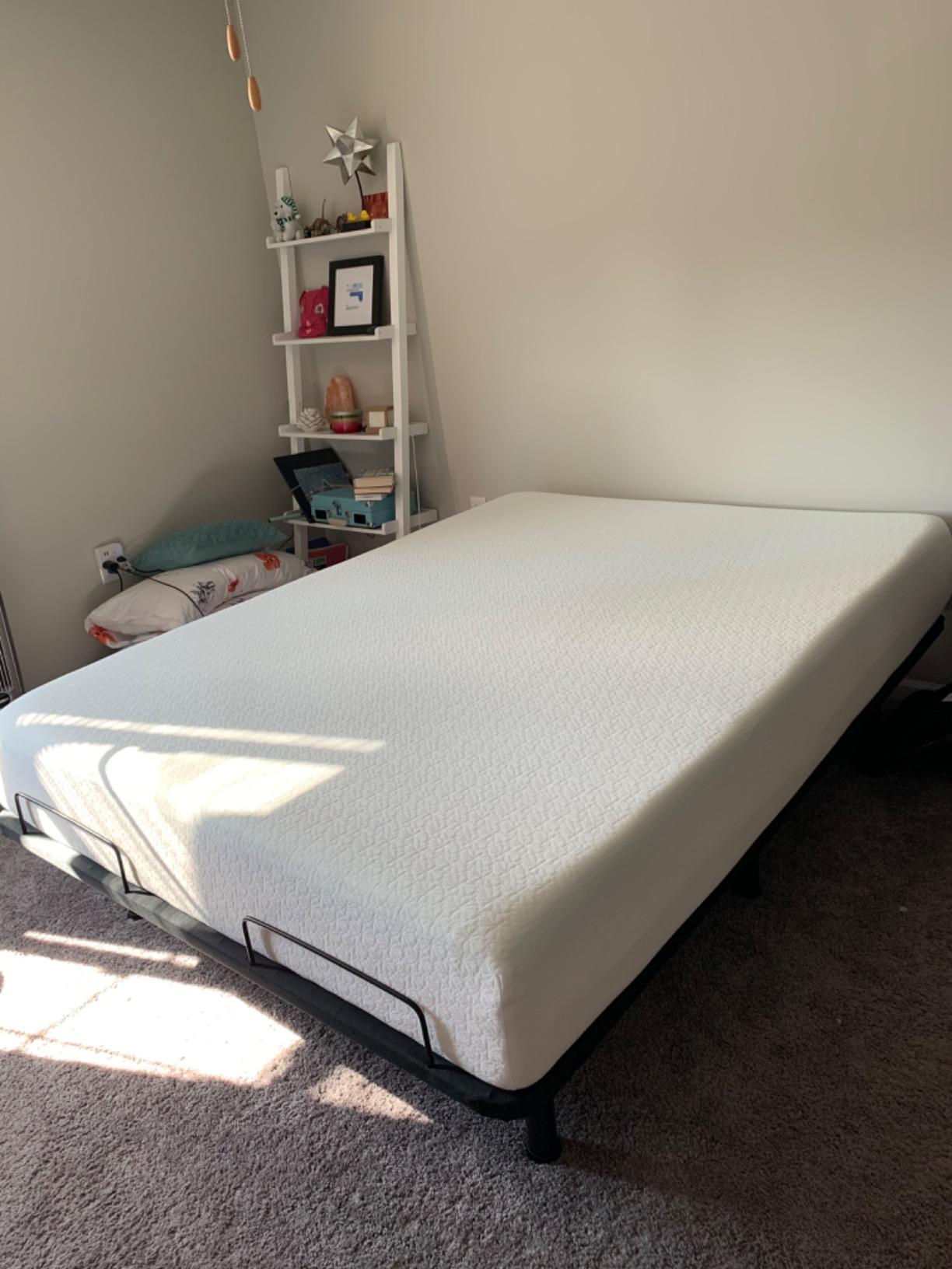 Best Price Mattress 10 inch Twin Mattress XL Long, Bed-In-A-Box, Green Tea Memory Foam,White customer photo 1