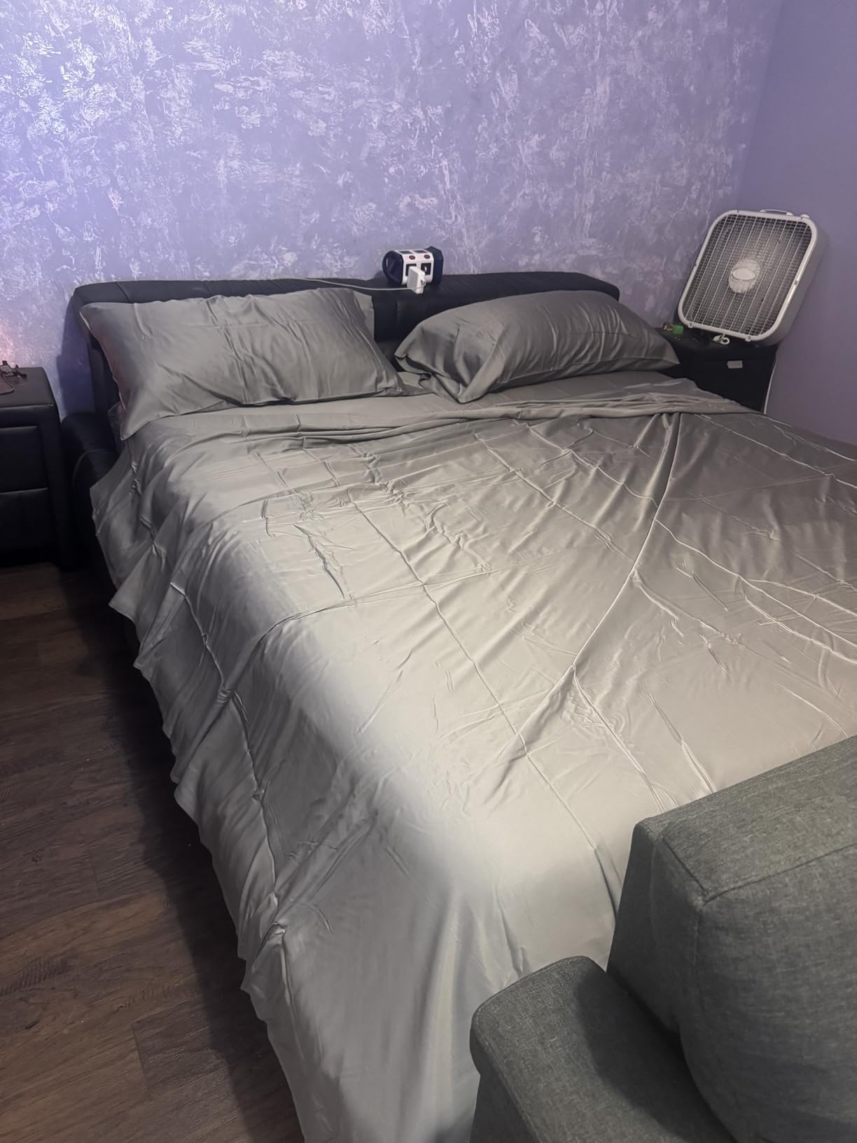 BAMPURE 100% Rayon from Bamboo Sheets King Size - 4pc Cooling King Sheets customer photo 1
