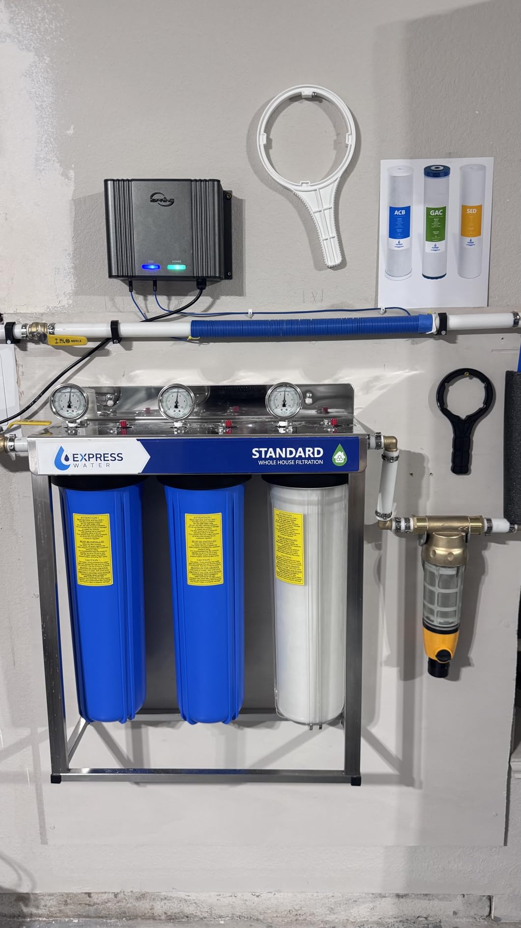 iSpring WSP50ARB Big Spin Down Sediment Filter, Sediment Buster, 50 Micron customer photo 1