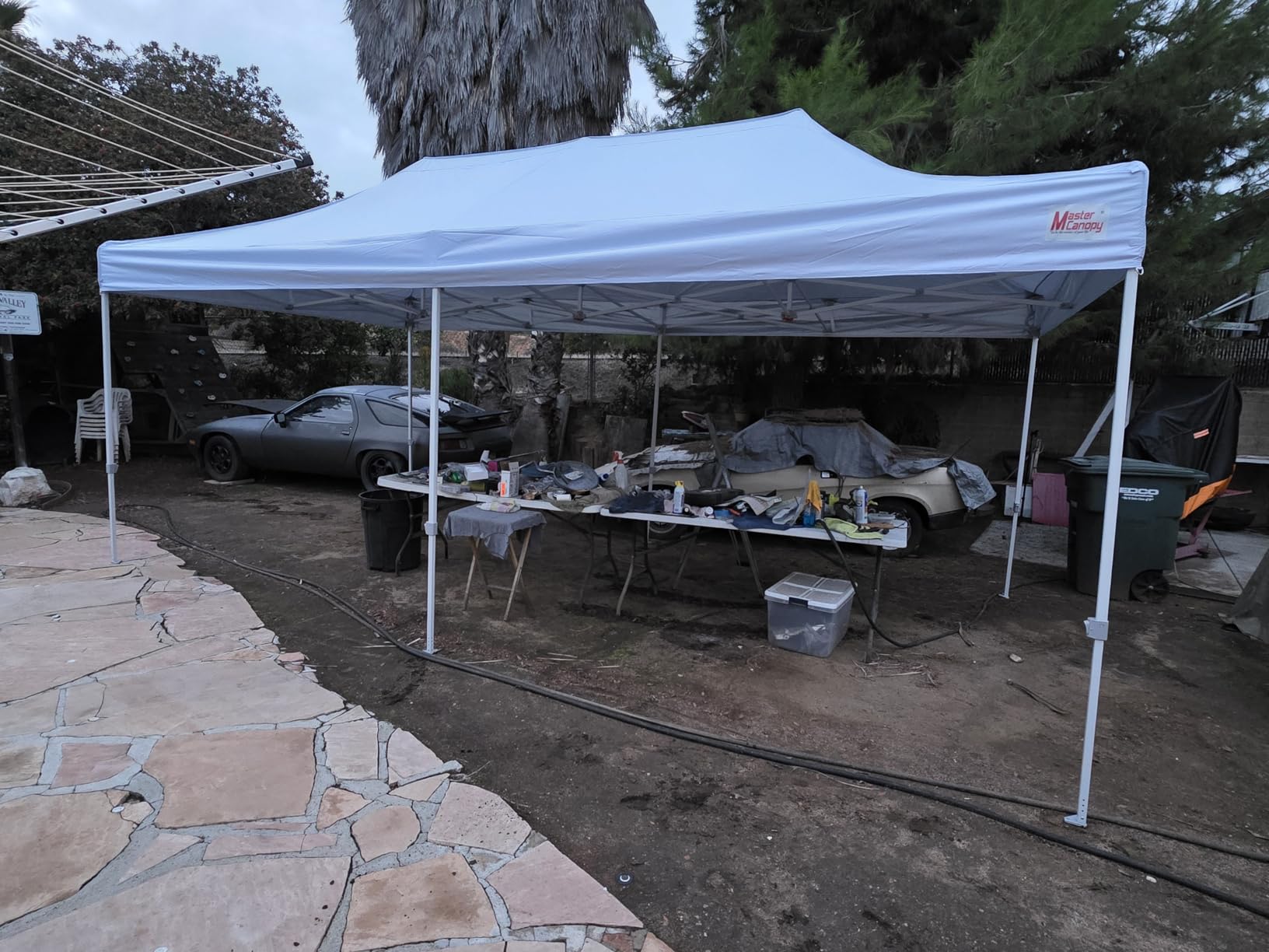 MASTERCANOPY 10x10 Heavy Duty Pop Up Canopy Tent with Roller Bag(Black) customer photo 2