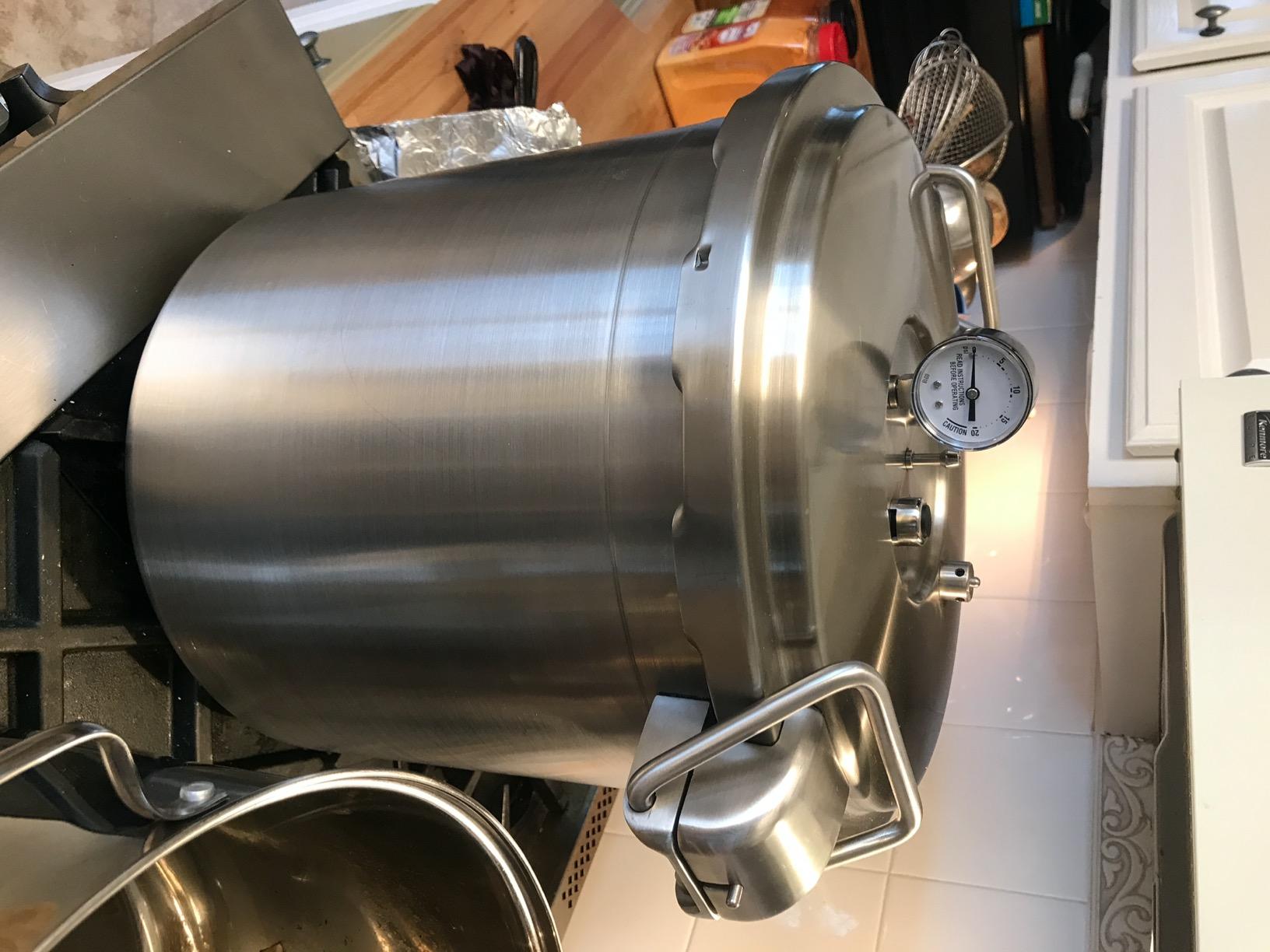 Buffalo 37 Quart Pressure Cooker Stainless Steel Extra Large XL Commercial customer photo 2