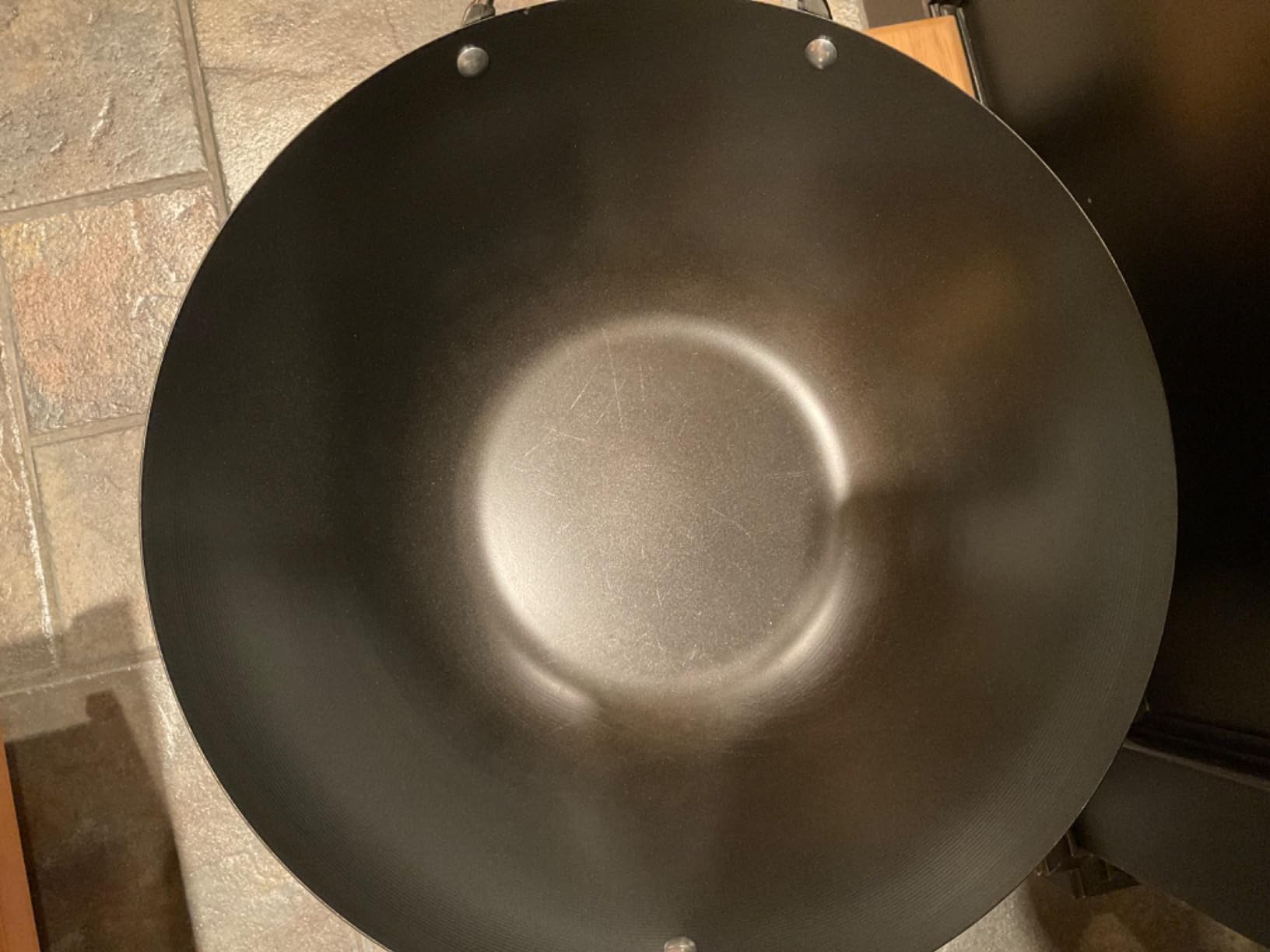 Kenmore Hammond 14-Inch Flat Bottom Carbon Steel Wok, Black, Durable Non-Stick Stir Fry Pan for Gas and Electric Stovetops customer photo 2