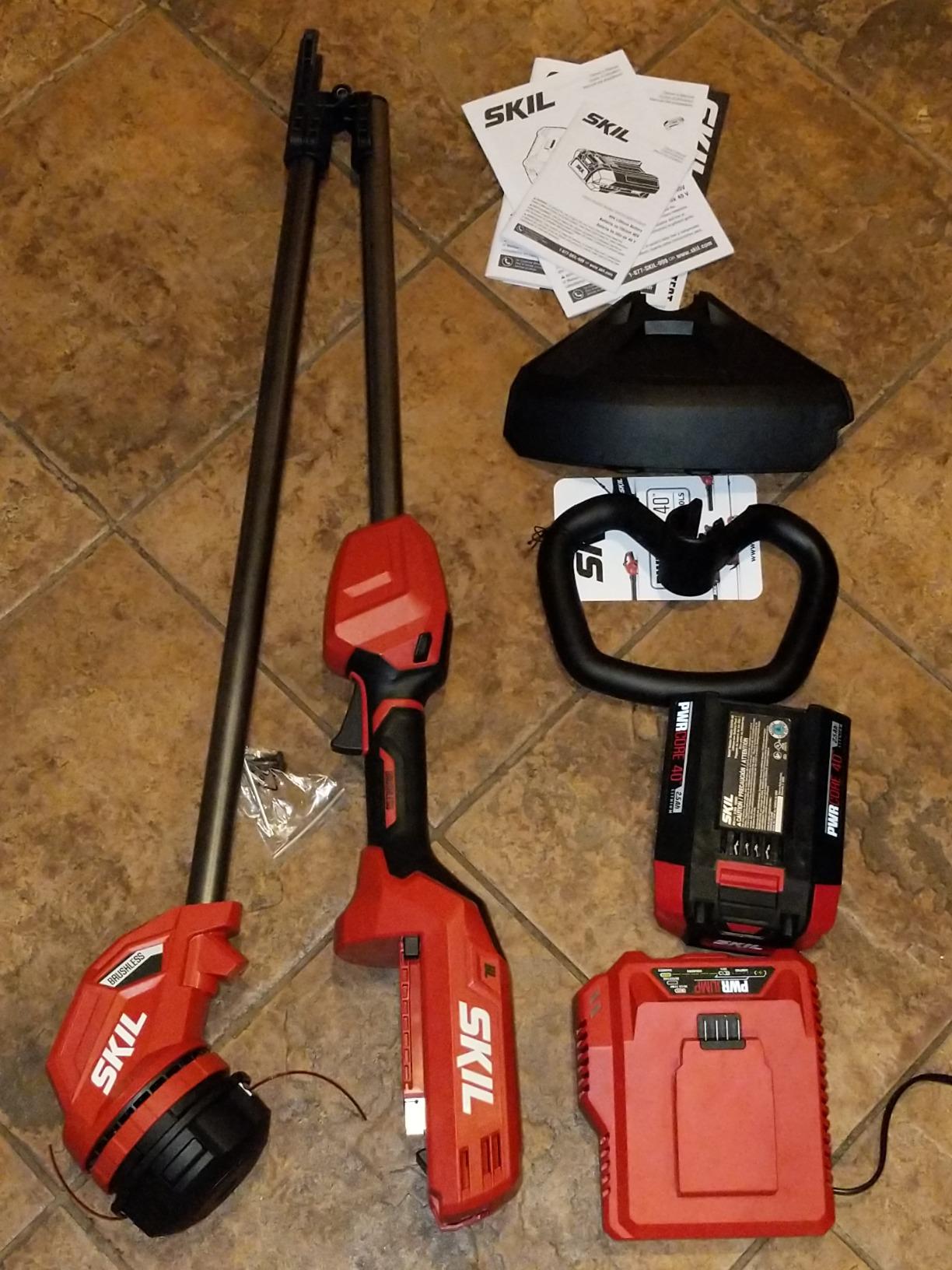 SKIL PWR CORE 40 14-Inch Brushless 40V Lightweight String Trimmer Kit with Twist Load Including 2.5Ah Battery and Auto PWR JUMP Charger - LT4818-10 customer photo 2