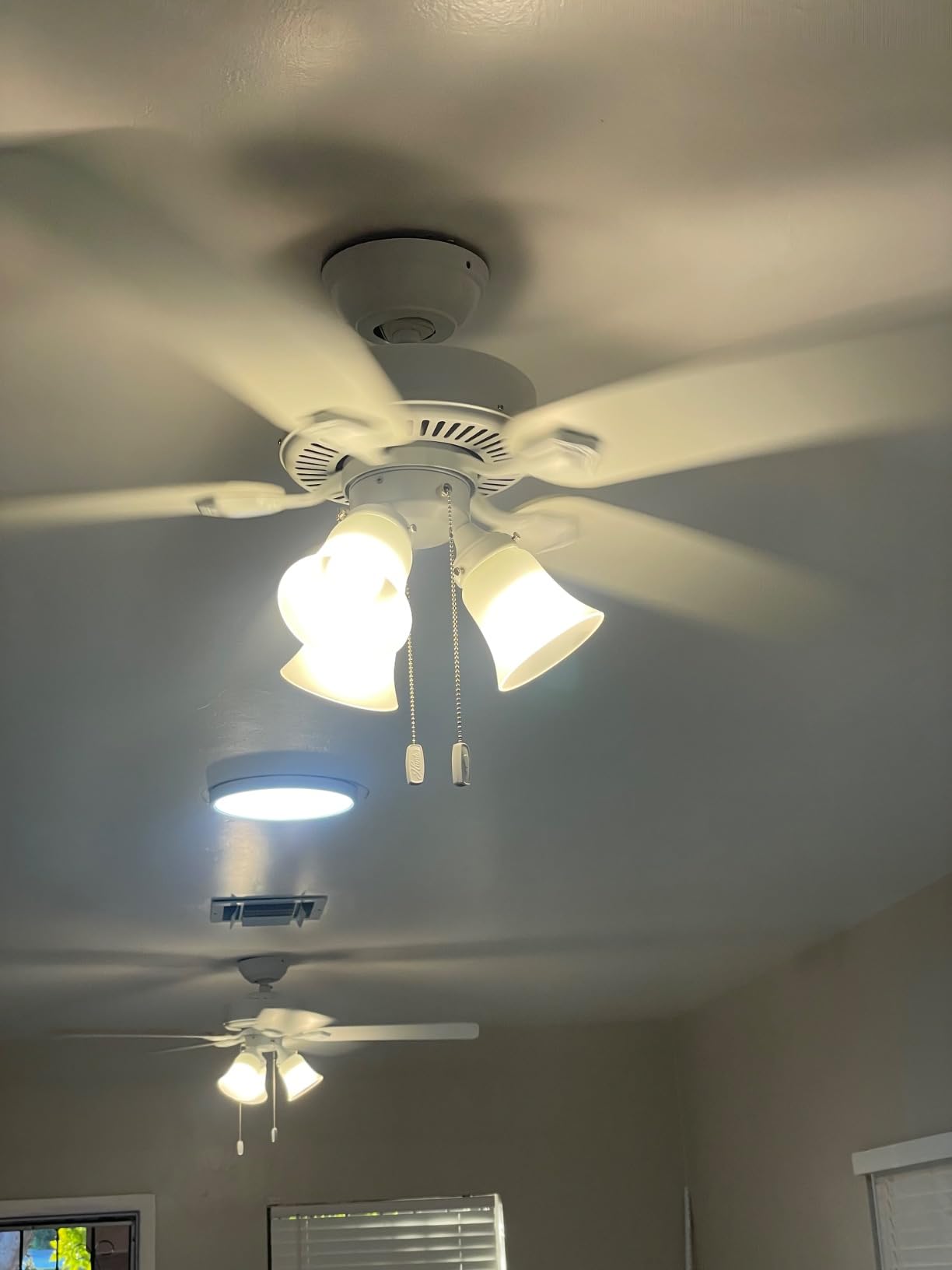 Hunter Swanson, Indoor, Ceiling Fan, with LED Lights, 52 inch, Fresh White customer photo 2