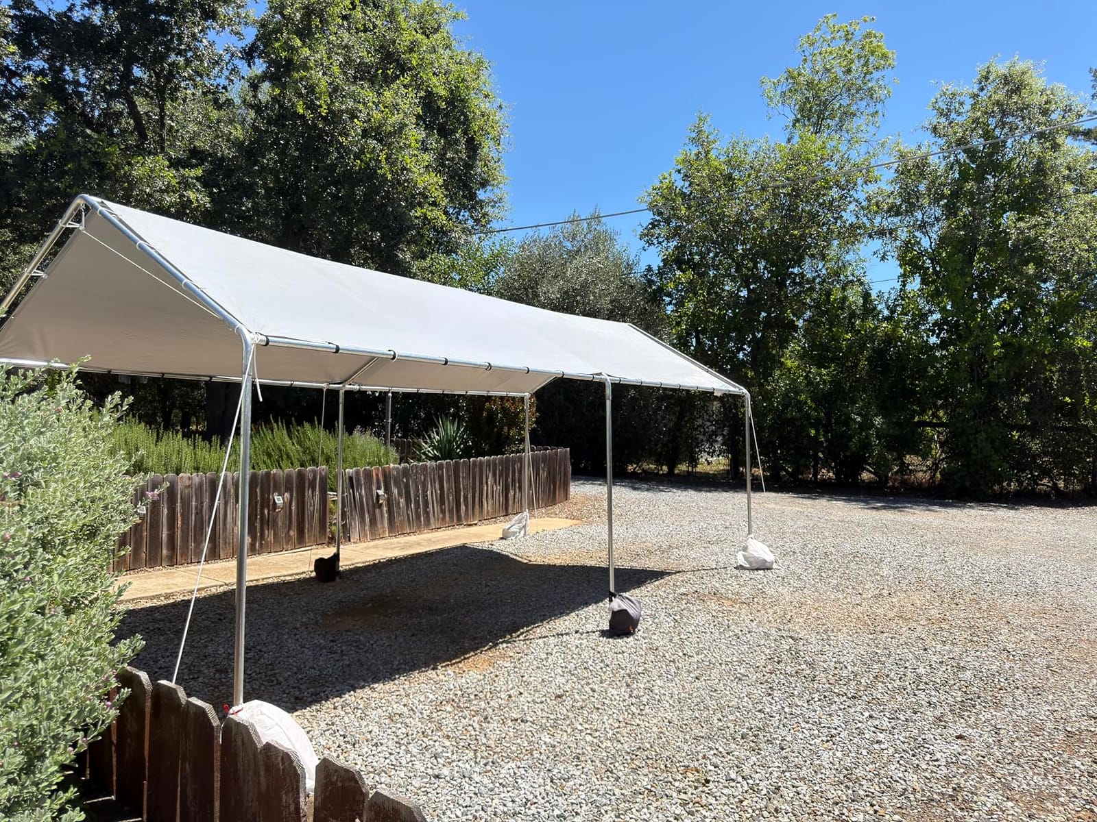 Quictent 10x20 ft Heavy Duty Car Canopy Galvanized Frame Carport Outdoor Party Tent Boat Shelter with 3 Reinforced Steel Cables - Gainsboro customer photo 2