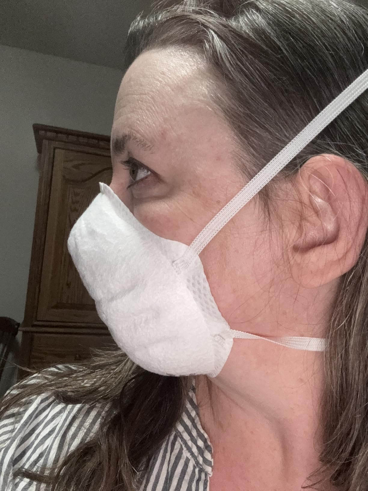 Honeywell Home N95 NIOSH-Approved Molded Cup Disposable Respirator Mask, 20-Pack (DC300N95) customer photo 1