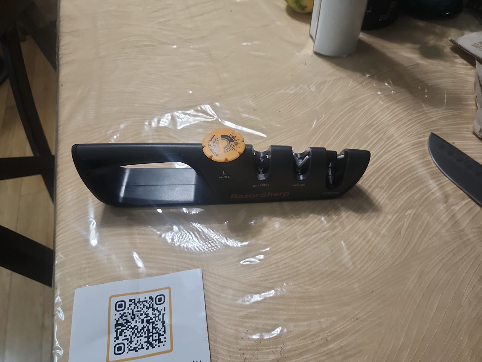 RazorSharp™ Knife & Scissor Sharpener | Adjustable 14-24 Degree Angle Guide customer photo 1