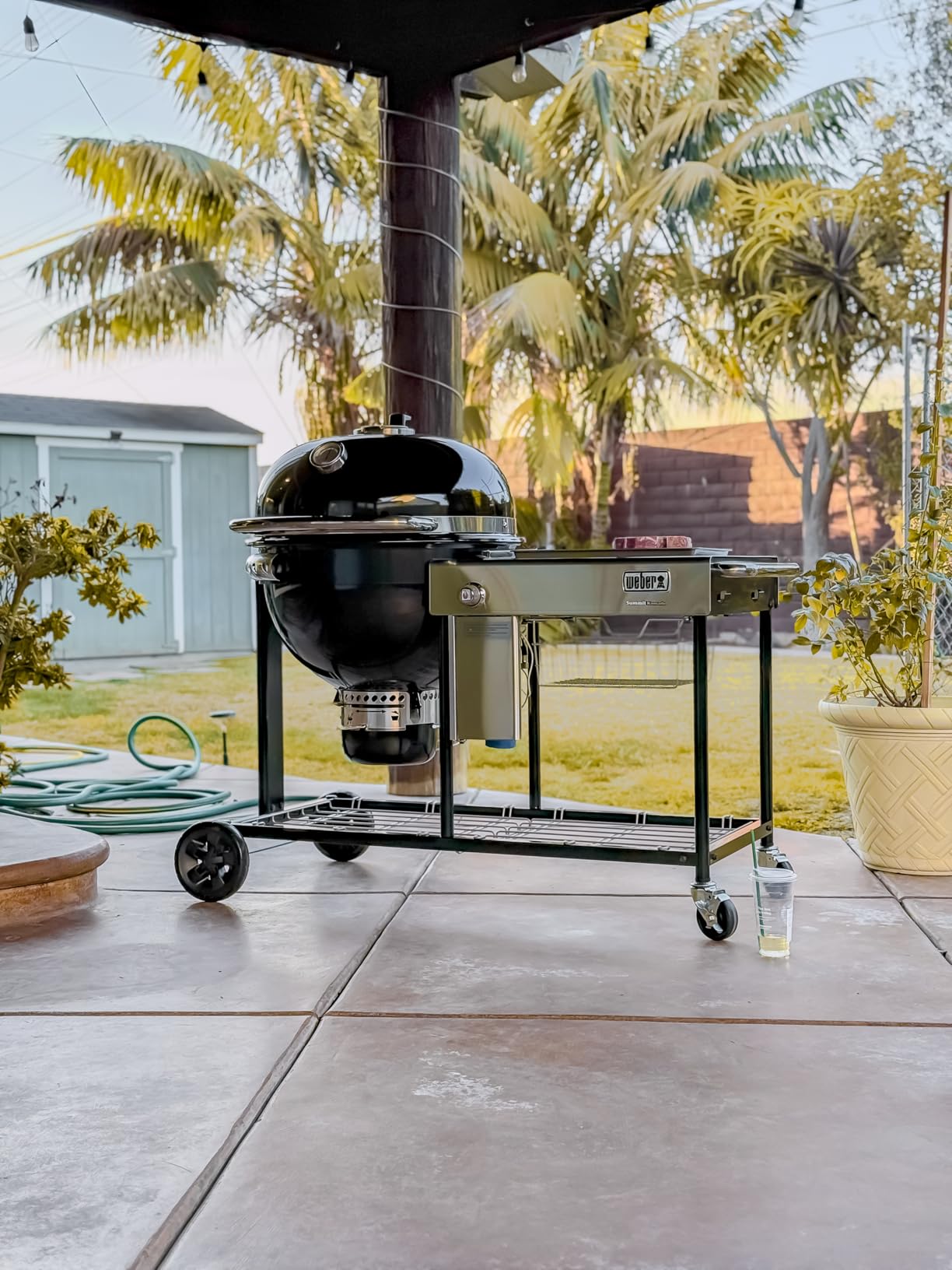 Weber® Summit® Kamado S6 Charcoal Grilling Center with Gas Ignition, Black customer photo 1