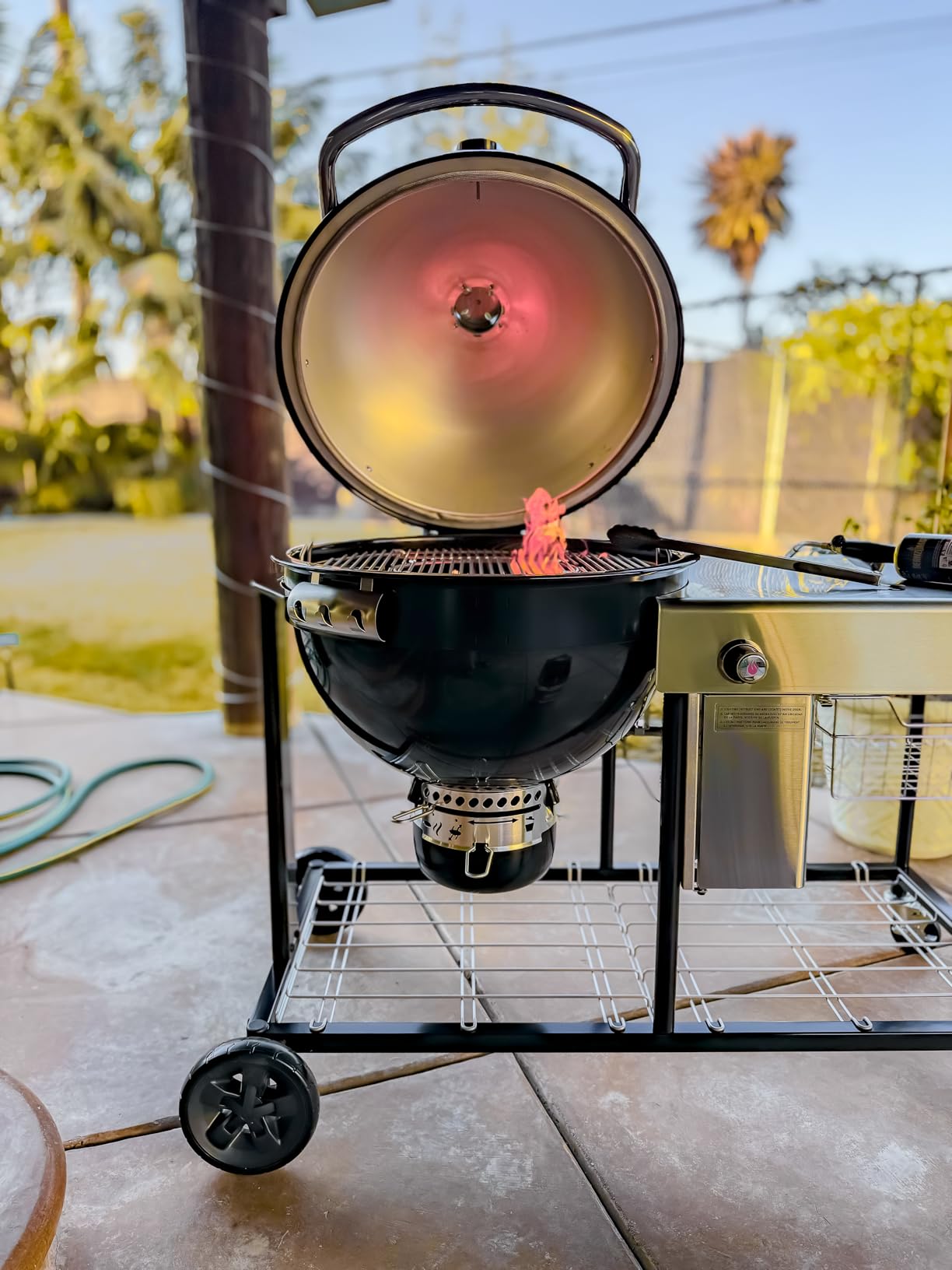 Weber® Summit® Kamado S6 Charcoal Grilling Center with Gas Ignition, Black customer photo 2