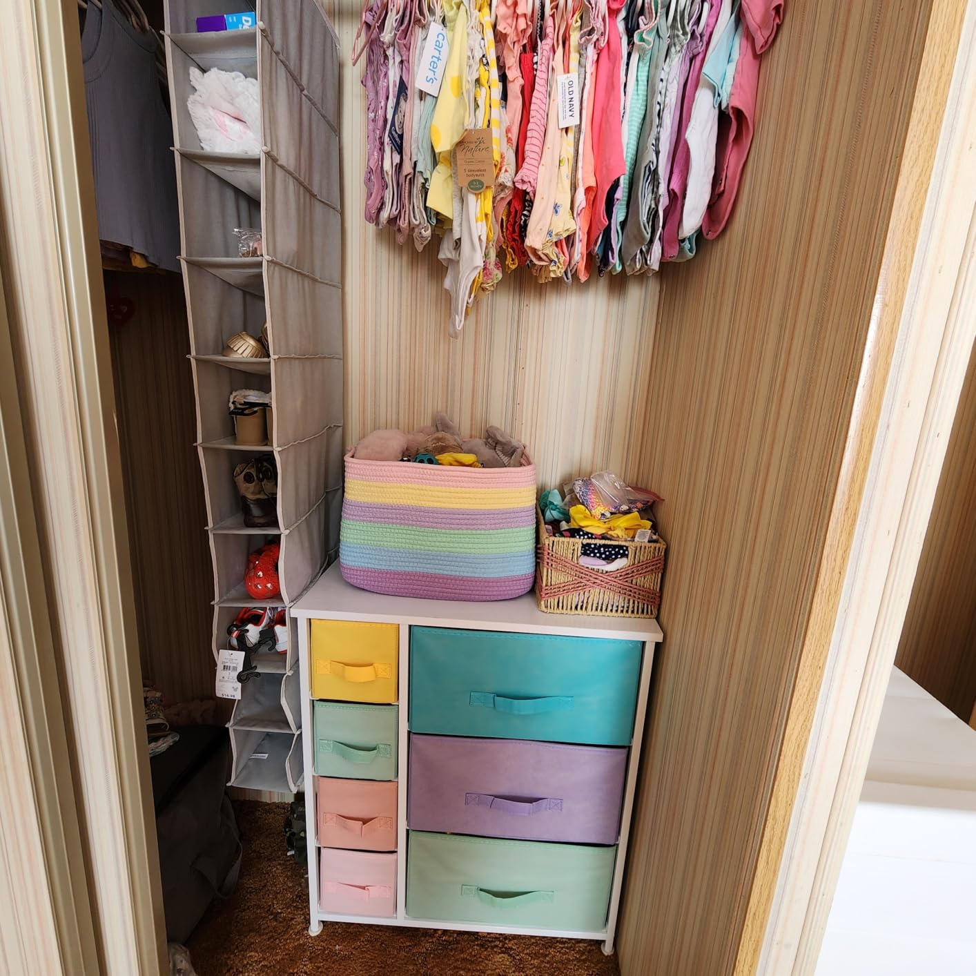 Sorbus 7-Drawer Dresser for Kids Bedroom, Wood Top (Pastel Pink) customer photo 1