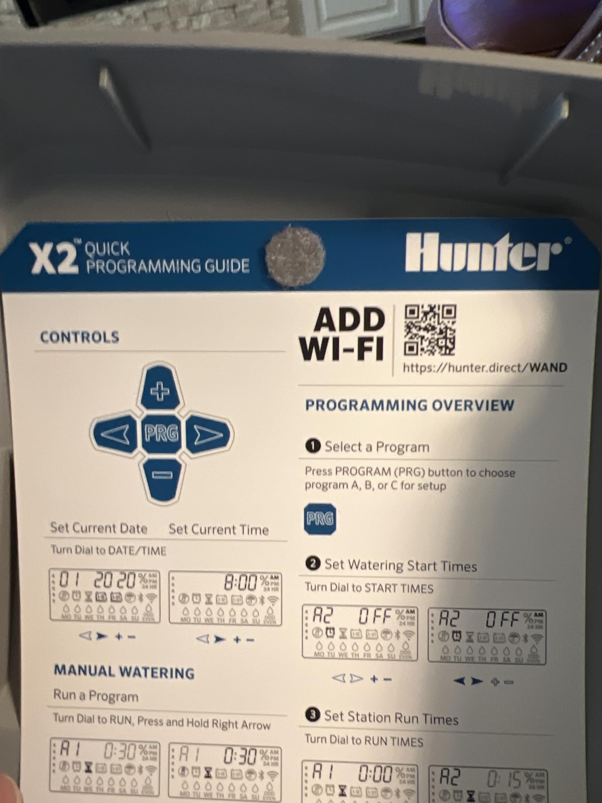 Hunter X2 14 Zone Sprinkler Controller, WiFi Compatible Sprinkler Timer customer photo 2