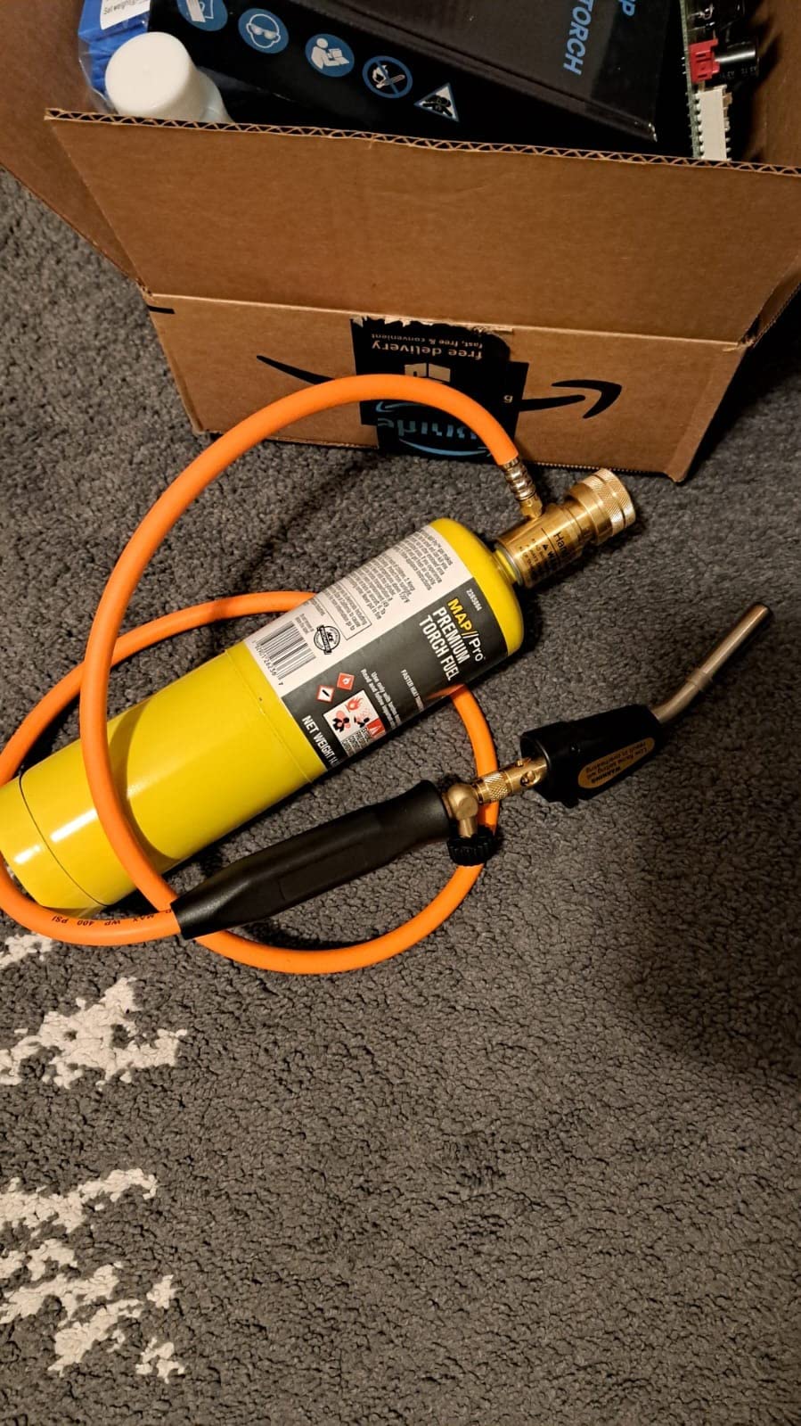 Propane Torch Hose Kit, Mapp Gas Torch 3600℉ Soldering Welding Torch customer photo 2