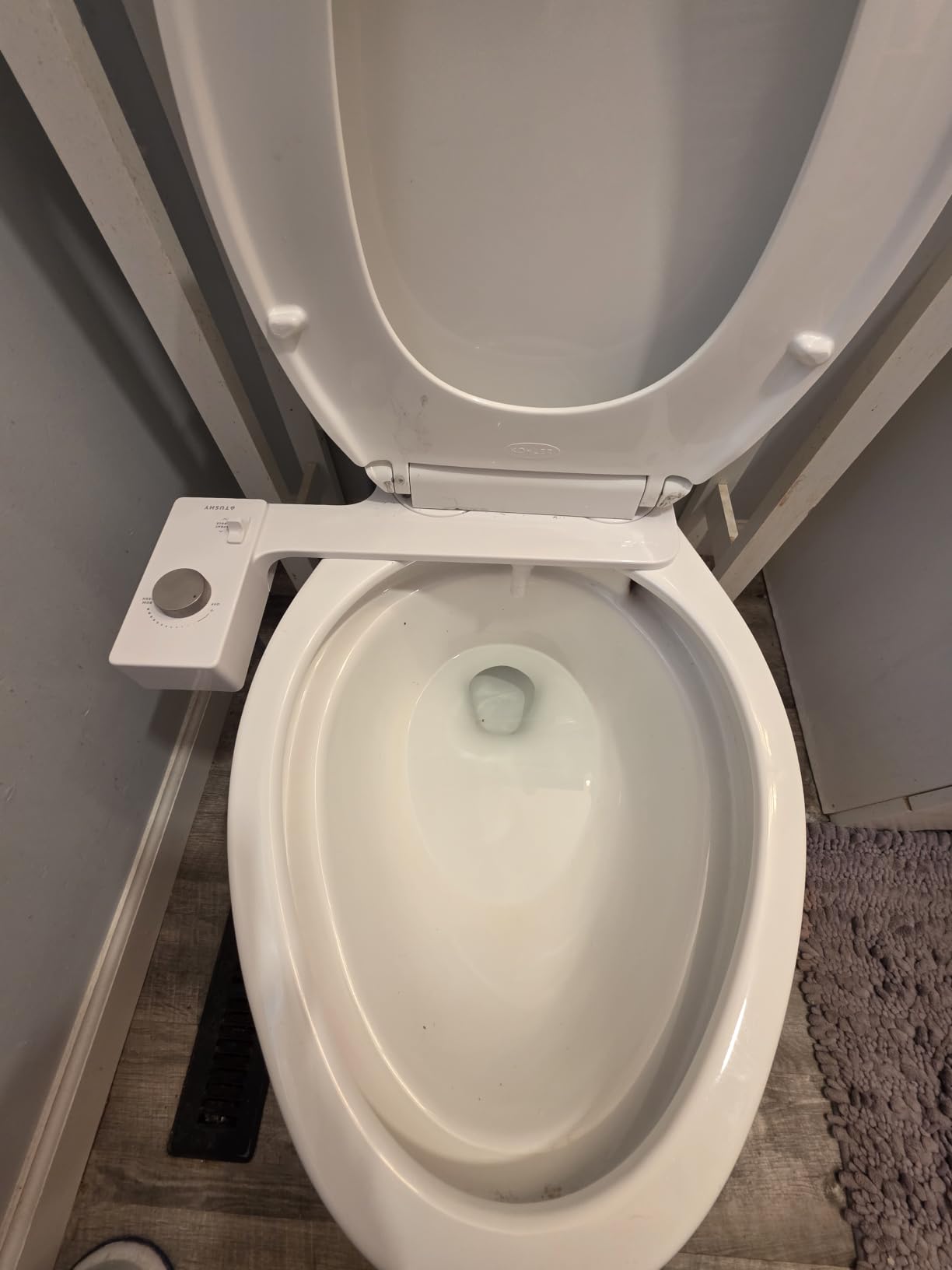 TUSHY Classic 3.0 Bidet Toilet Seat Attachment, Brushed Nickel customer photo 2
