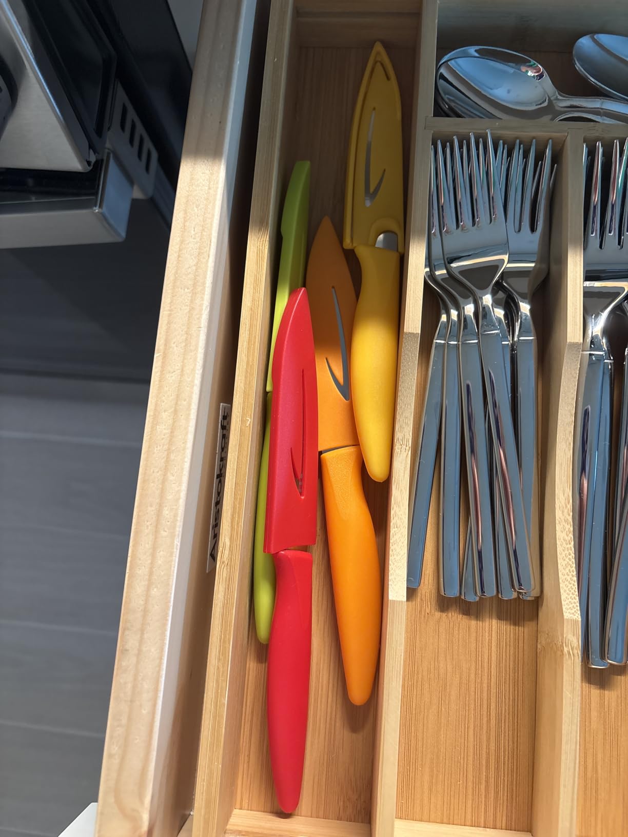 VITUER Paring knife, 4PCS Paring knives (4 Knives and 4 Knife cover), 4 Inch Peeling Fruit and Vegetable Knife, Ultra Sharp Kitchen Knives, German Steel, PP Plastic Handle customer photo 1