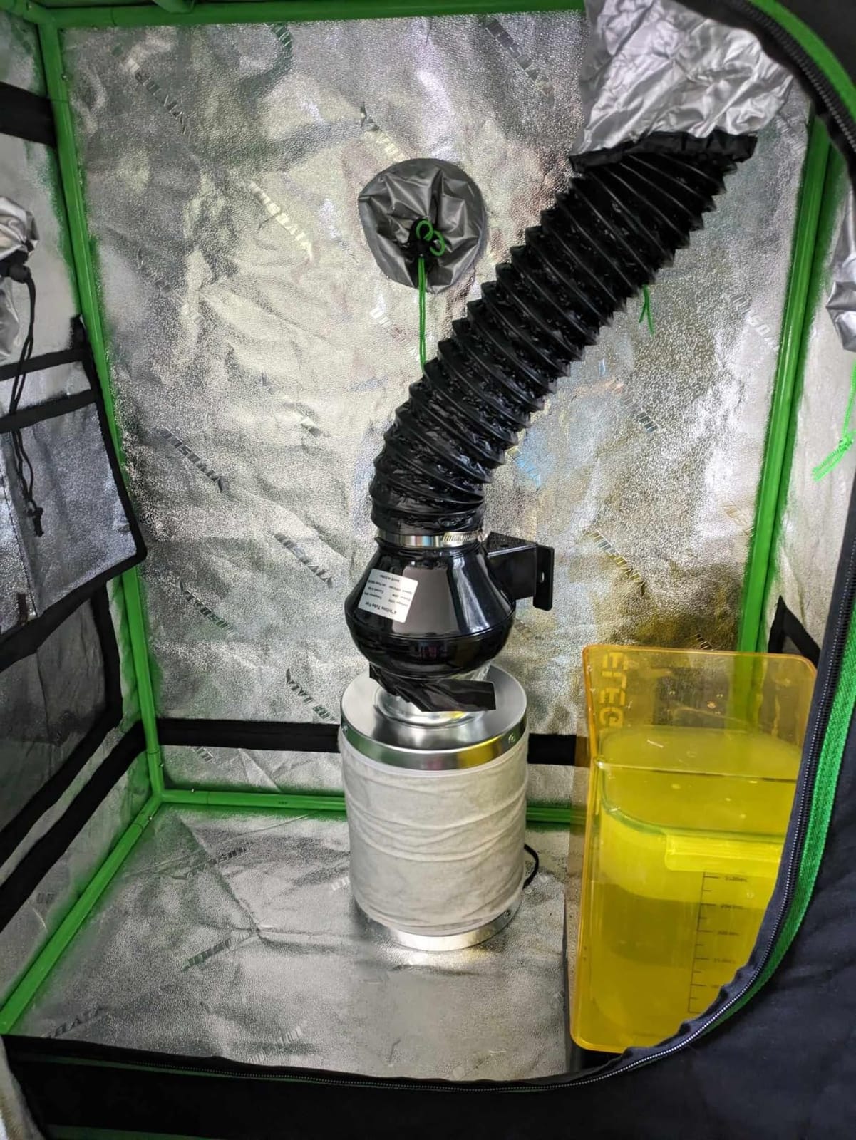 iPower 4 Inch 195 CFM Inline Fan Circulation Vent Blower, Air Carbon Filter and 8 Feet Flexible Ducting for Grow Tent Ventilation, Exhaust, HVAC Heating Cooling customer photo 2