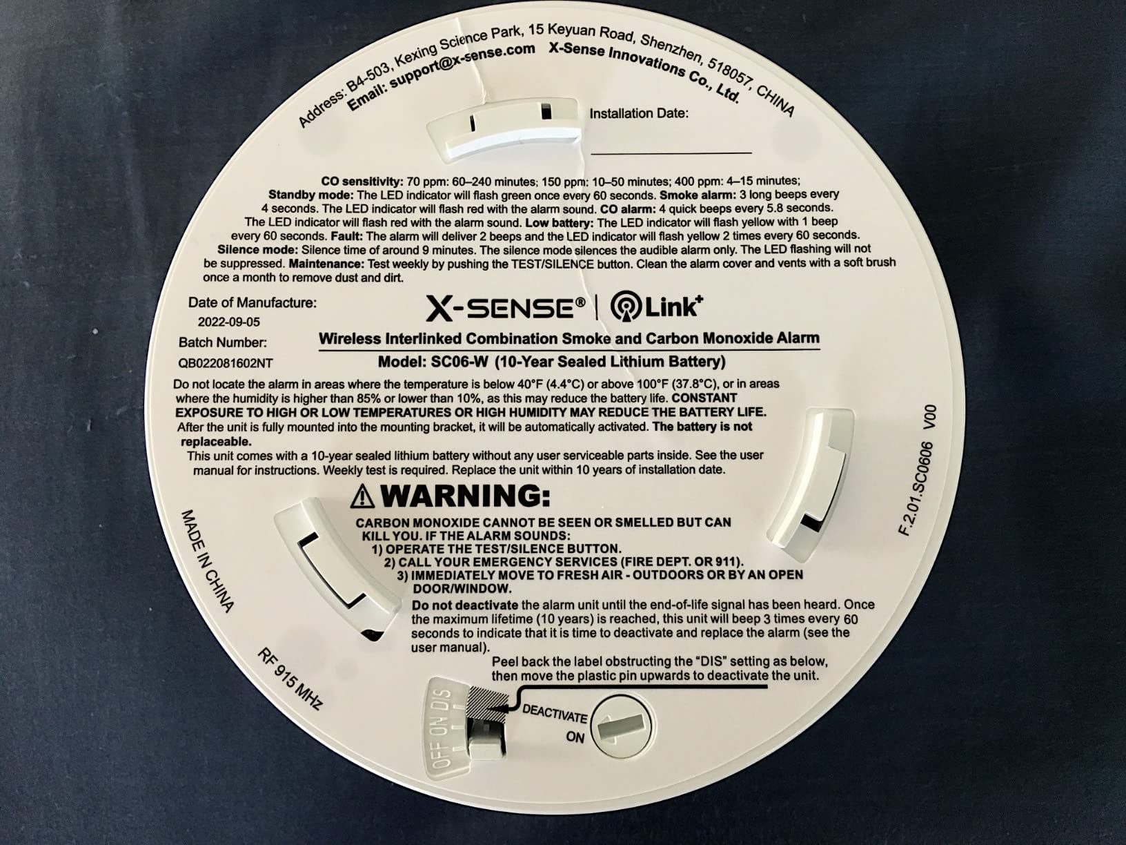 X-Sense 6-Pack Interconnected Smoke and CO Detector, SC06-W customer photo 2
