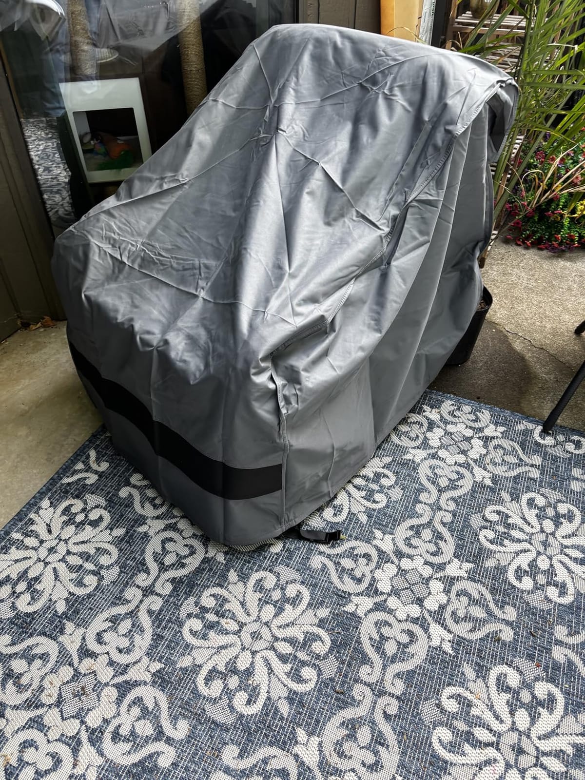 loriano Patio Furniture Cover Set, 4 Piece Outdoor Furniture Cover Waterproof, 600D Heavy Duty Lawn Patio Set Covers customer photo 1