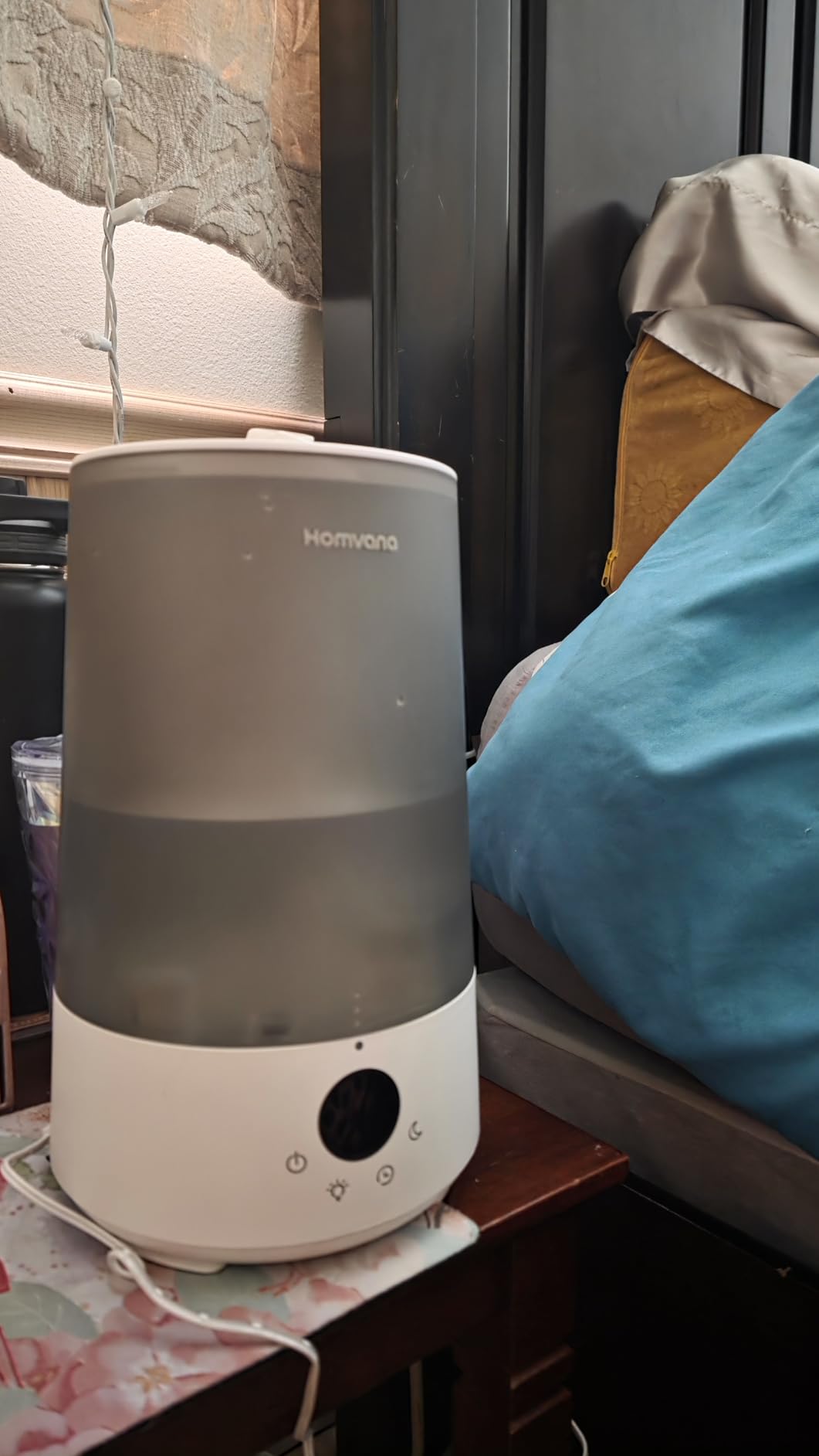 Homvana Top-Fill Cool Mist Humidifiers for Bedroom, Large Room(3.6L,Grey) customer photo 2