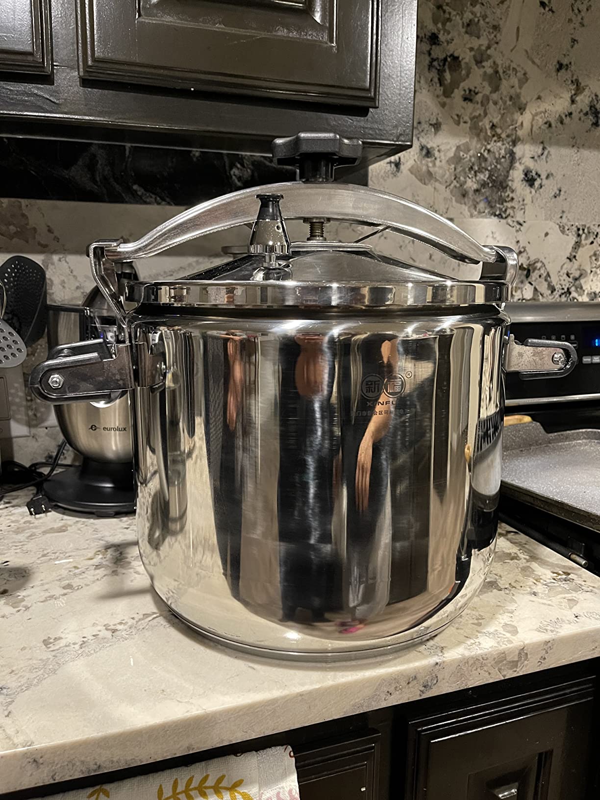 20 Quart olla de presion grande & stainless steel pressure cooker & large steamer cooking pressure canners,safety lock Explosion-proof,Suitable for All Hob Types,ollas de presión para cocinar customer photo 2