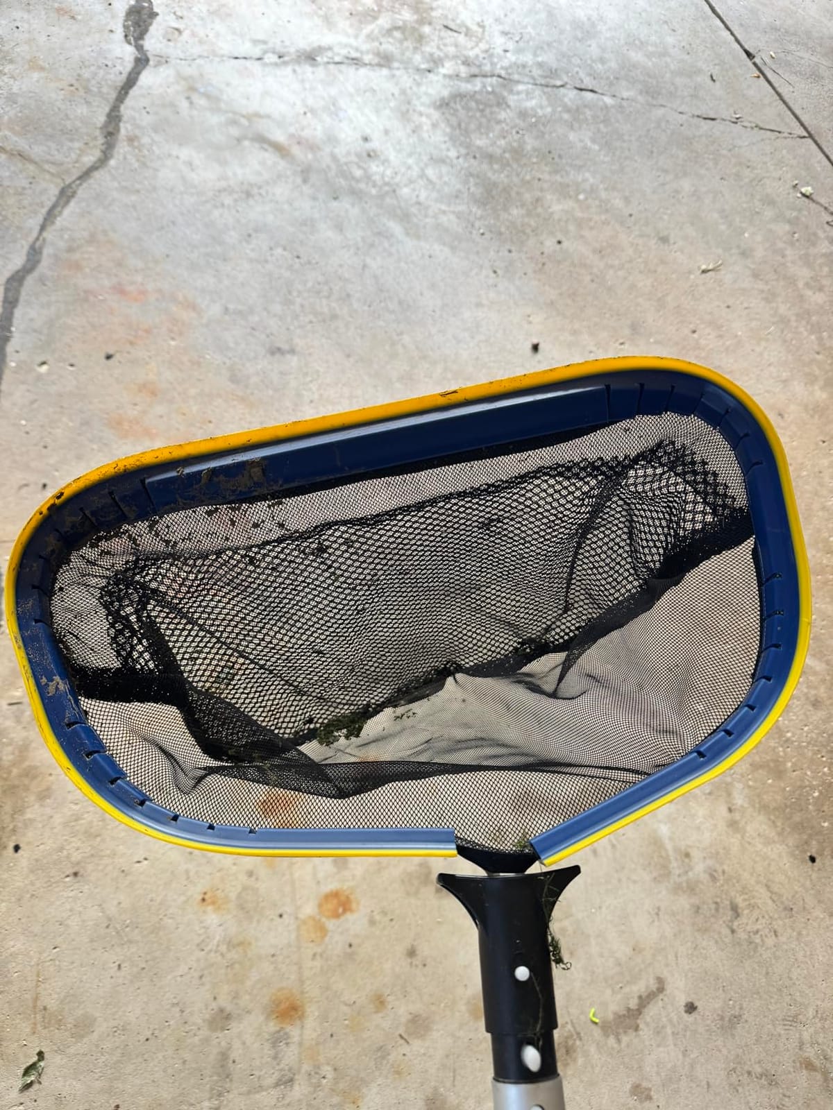 Poolvio Pool Deep Skimmer Net with 3ft - 10ft 1.0mm Thick Adjustable Aluminum Pole & Fine Mesh Bag Leaf Skimmer Rake Net for Above Ground & Inground Swimming Pools, Removes All Debris customer photo 2