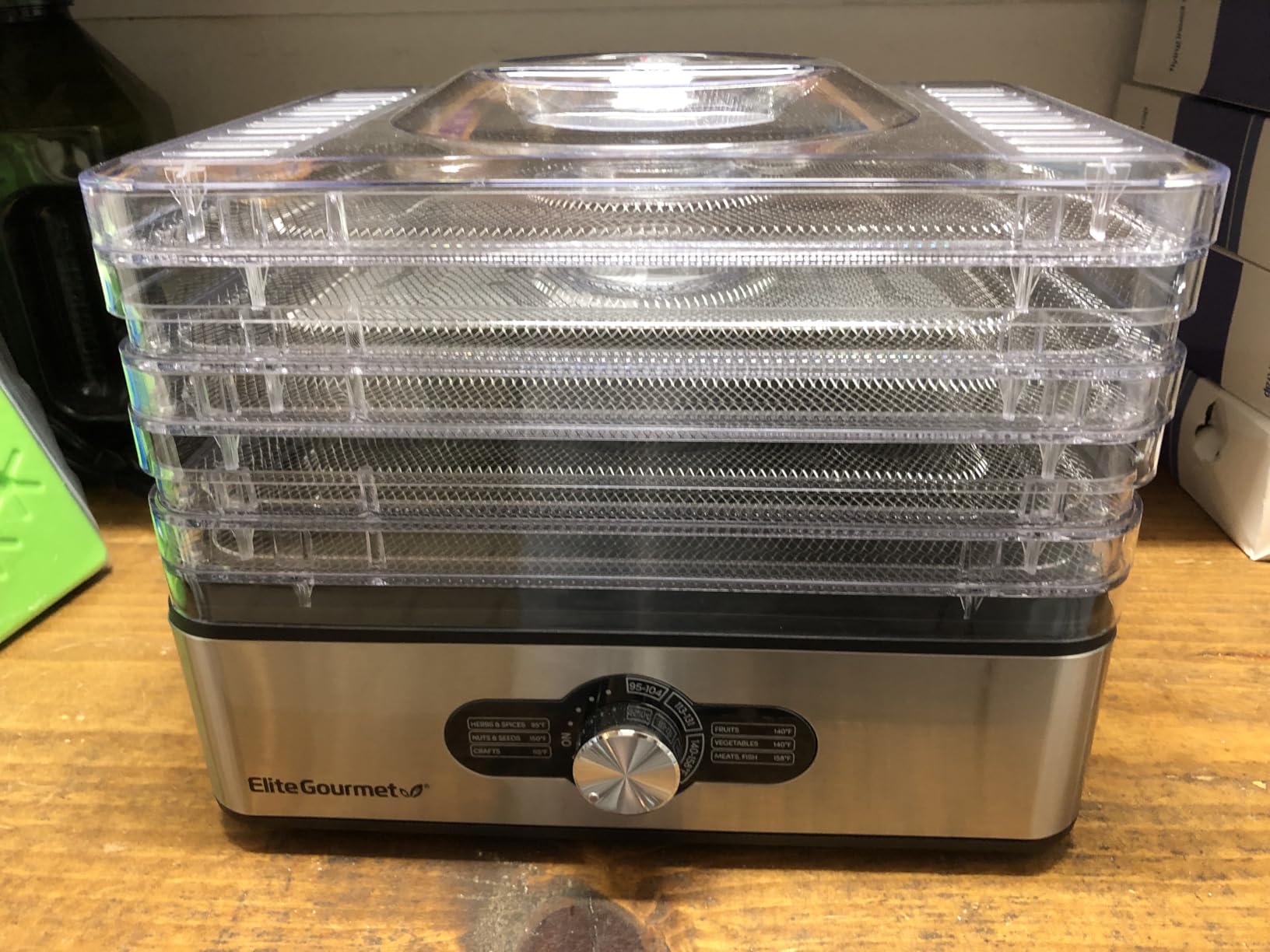 Elite Gourmet 5-Tray Food Dehydrator, BPA-Free 11.4