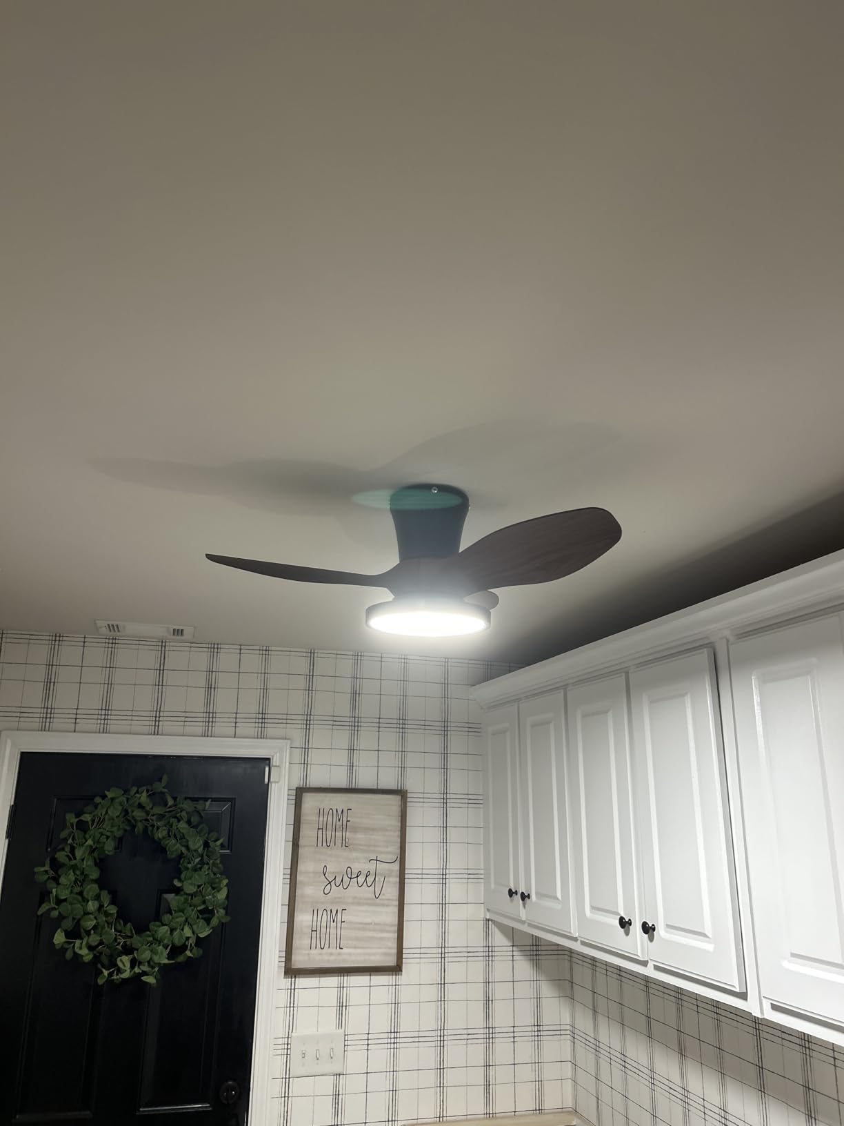 ocioc Quiet Ceiling Fan with LED Light 22 inch Large Air Volume Remote Control for Kitchen Bedroom Dining Room Patio customer photo 2
