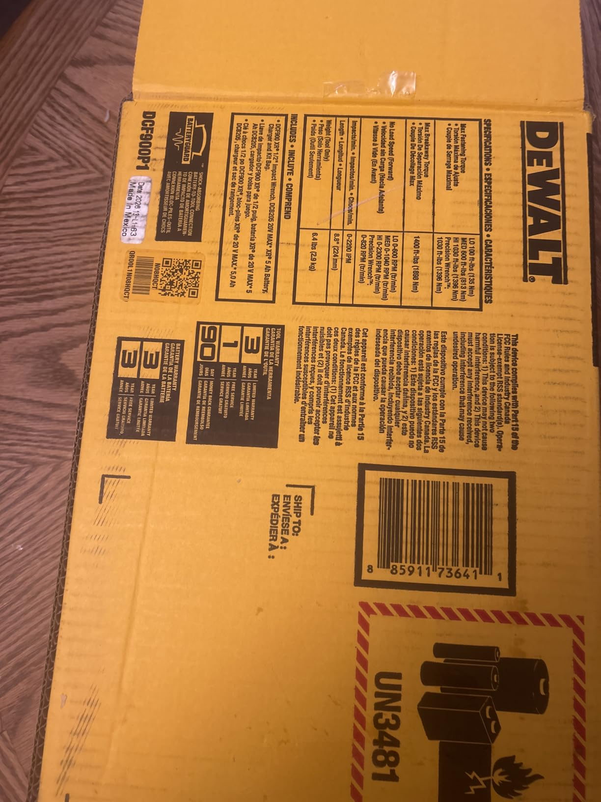 DEWALT 20V MAX Cordless Impact Wrench (DCF900P1) customer photo 2
