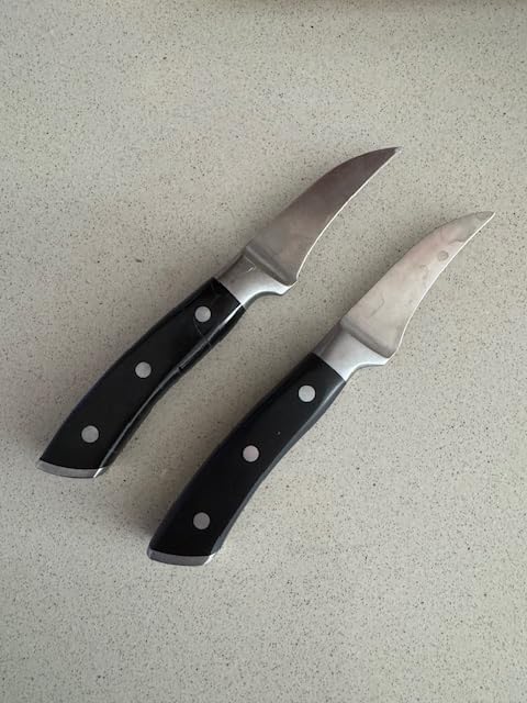 OAKSWARE Bird Beak Paring Knife, 2.75 Inch Razor-Sharp Pro Tourné Knife customer photo 2