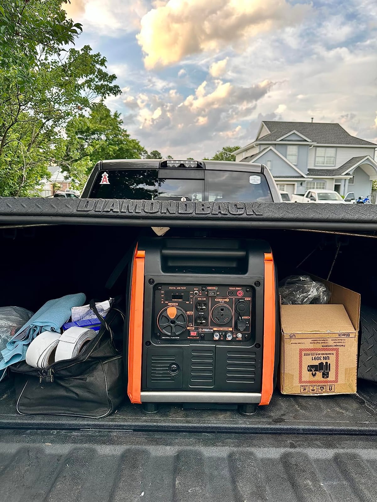 WEN 56455i Super Quiet 4500-Watt RV-Ready Portable Inverter Generator with Fuel Shut-Off and Electric Start Black customer photo 1