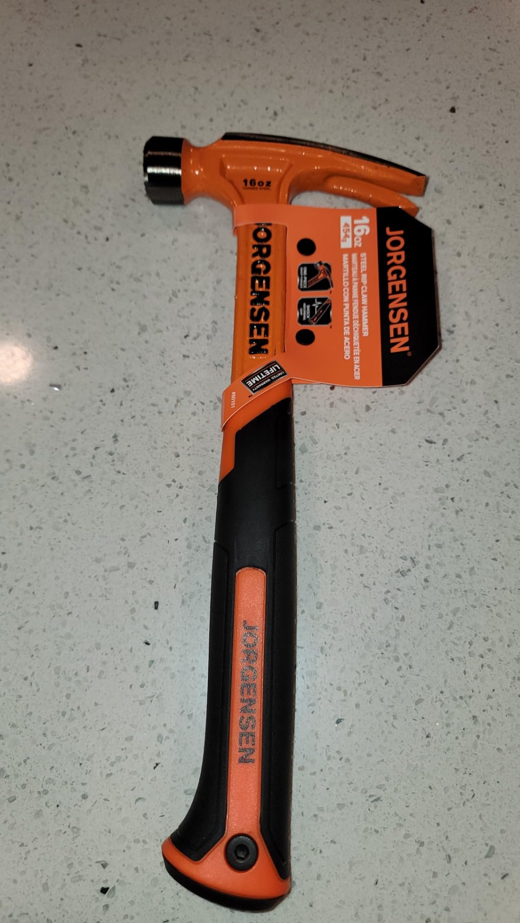 JORGENSEN 22 oz One-piece Forged Framing Claw Hammer with Nail Holder customer photo 1