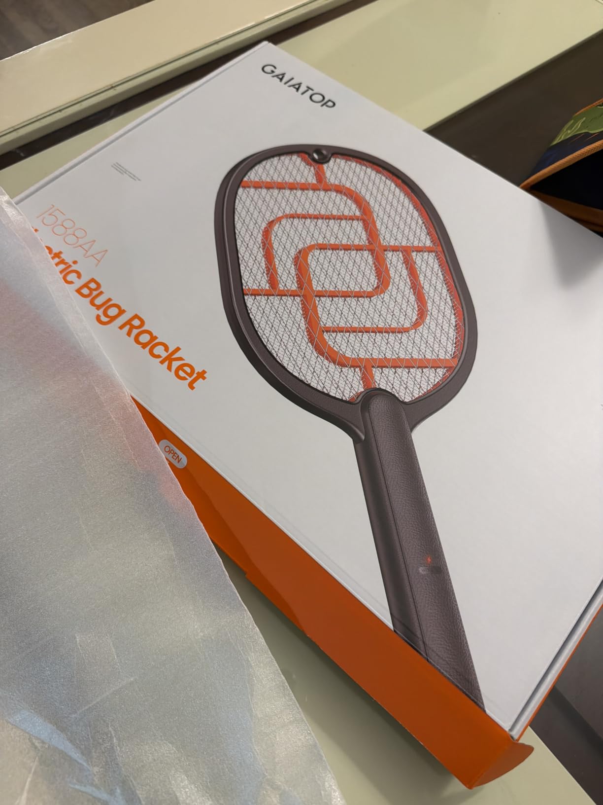 GAIATOP Electric Fly Swatter, 3800V Battery Powered Fly Bug Zapper Racket customer photo 2