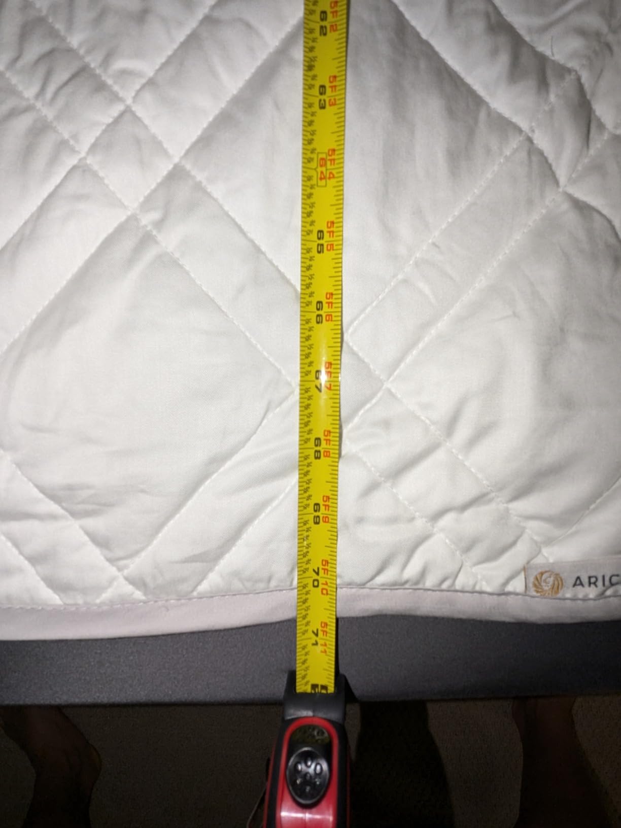 Aricove Weighted Blanket for Kids and Adults, 7 lbs, Small Weighted Blanket for Travel/Home, Soft Bamboo Viscose, 40x60 inches, Machine Washable, White customer photo 2