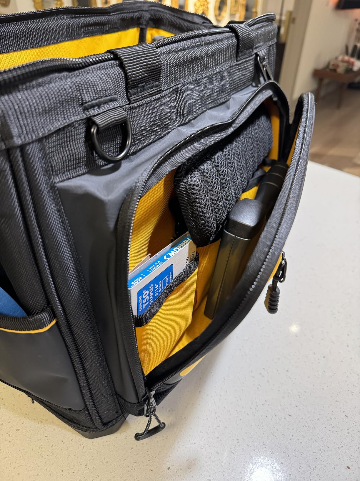 DEWALT Tool Bag, Water Resistant, Hard Bottom, 16-inch, Professional Tool Tote (DWST560103) customer photo 2