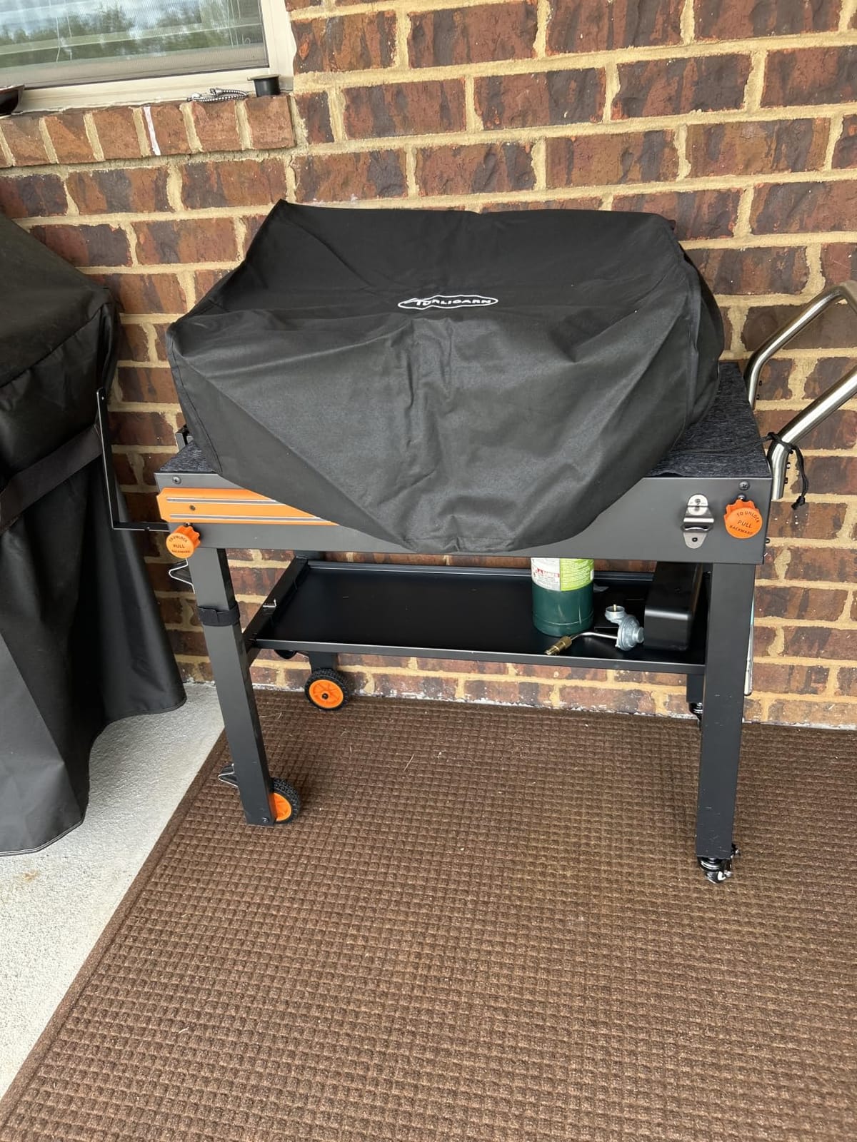 EUTRKei Grill Table for Blackstone Griddle, Portable Grill Cart with Caddy customer photo 1