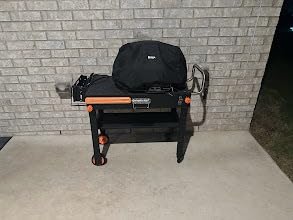 Portable Outdoor Grill Table, Folding Grill Cart with Wheels customer photo 1
