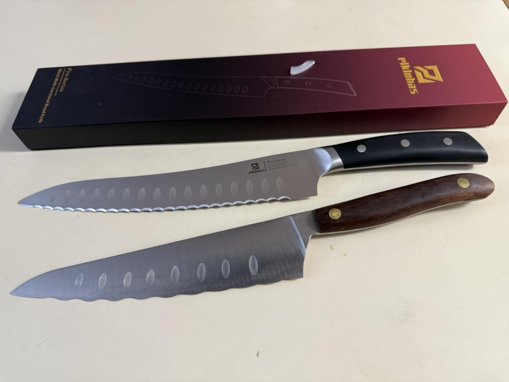 Piklohas Resharpenable Bread Knife for Homemade Bread, 10 Inch customer photo 2