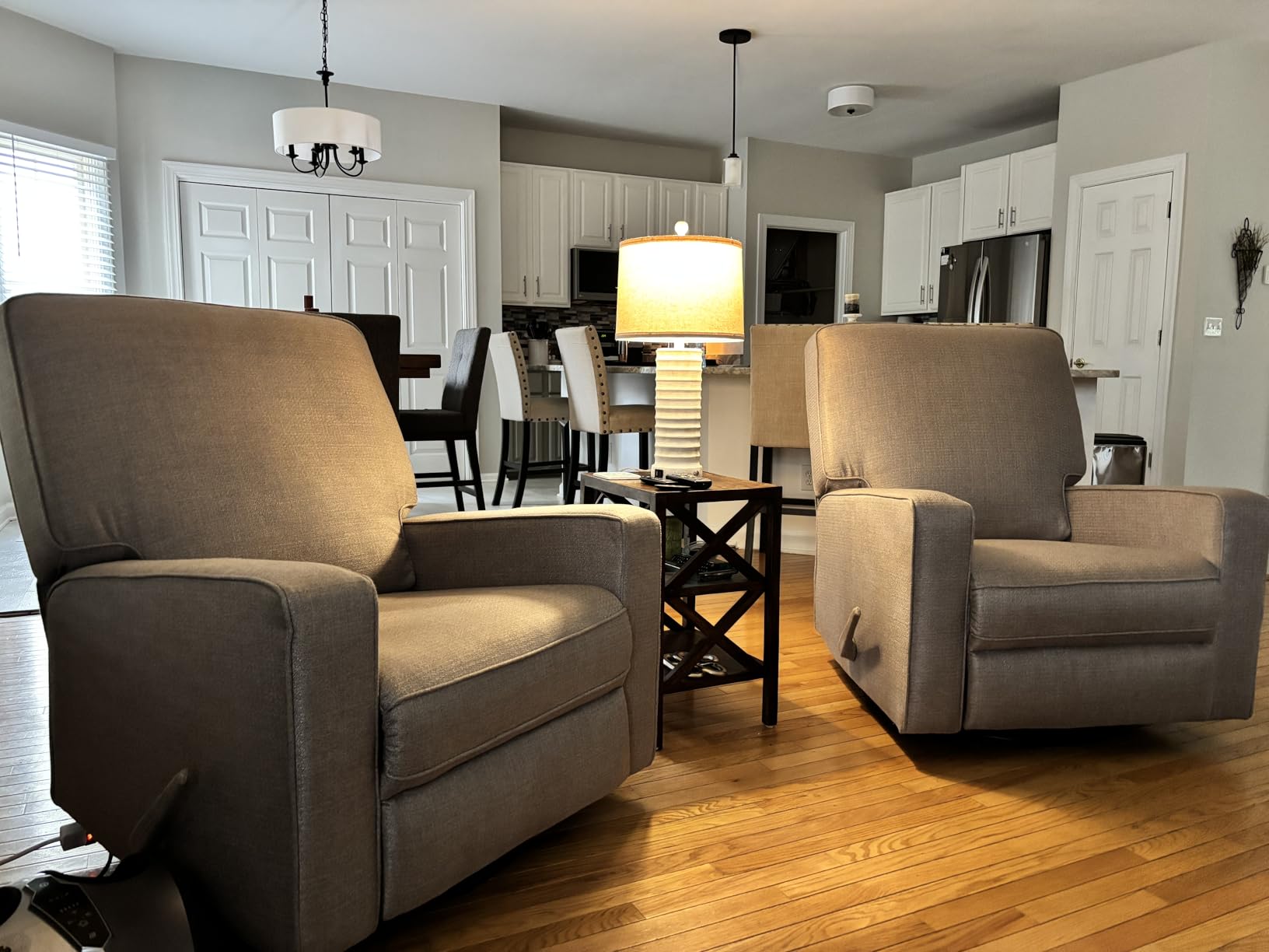 Harkawon Swivel Rocker Recliner Chair, Glider Rocker Recliner, Beige customer photo 1