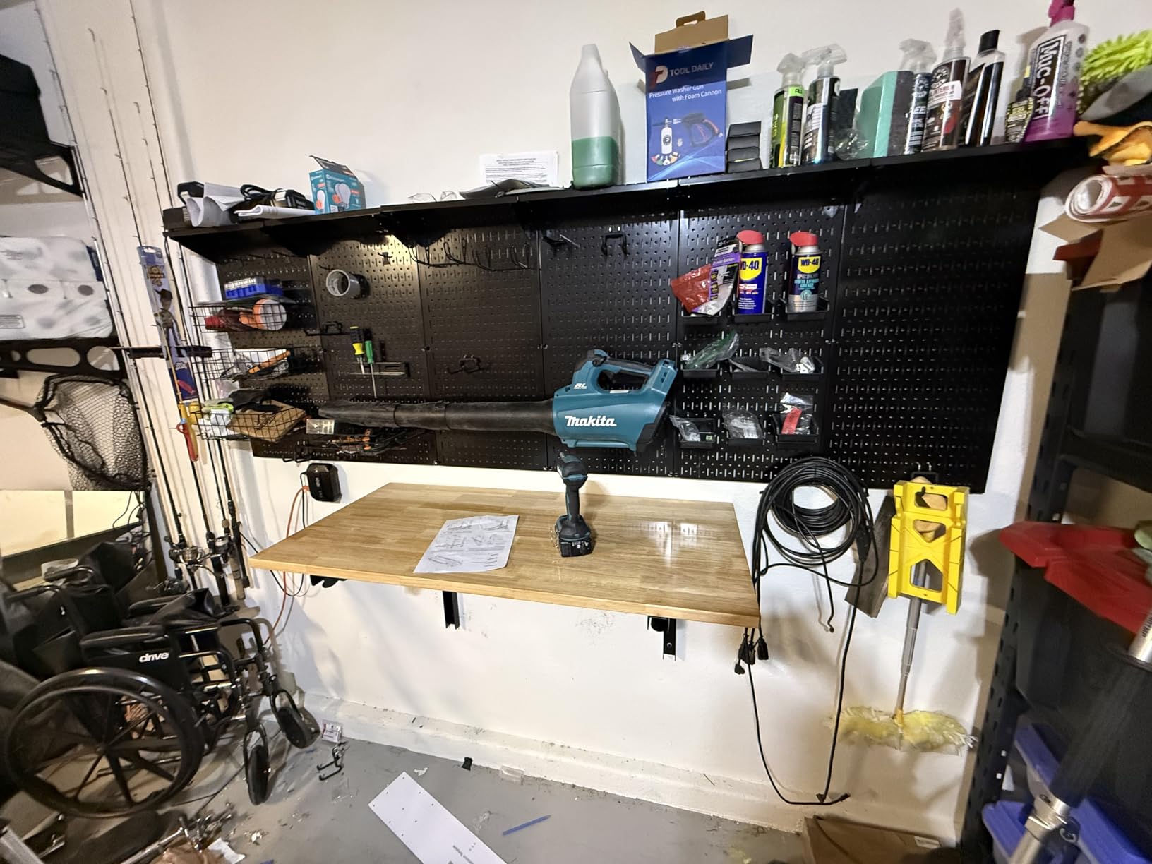 Ultrawall Wall Mounted Folding Workbench, Heavy Duty Foldable Work Table customer photo 2